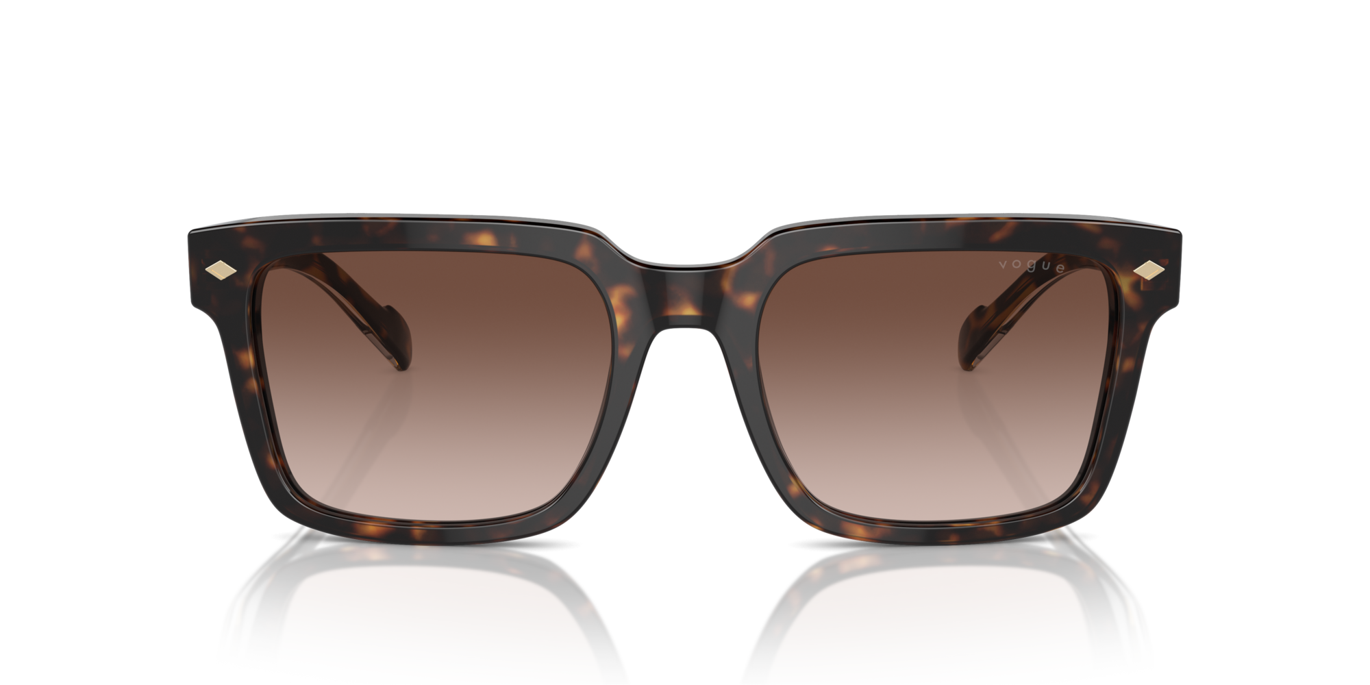 VOGUE-5573/S W65613 DARK HAVANA(GRADIENT BROWN 55*20, Havana, hi-res image number 1