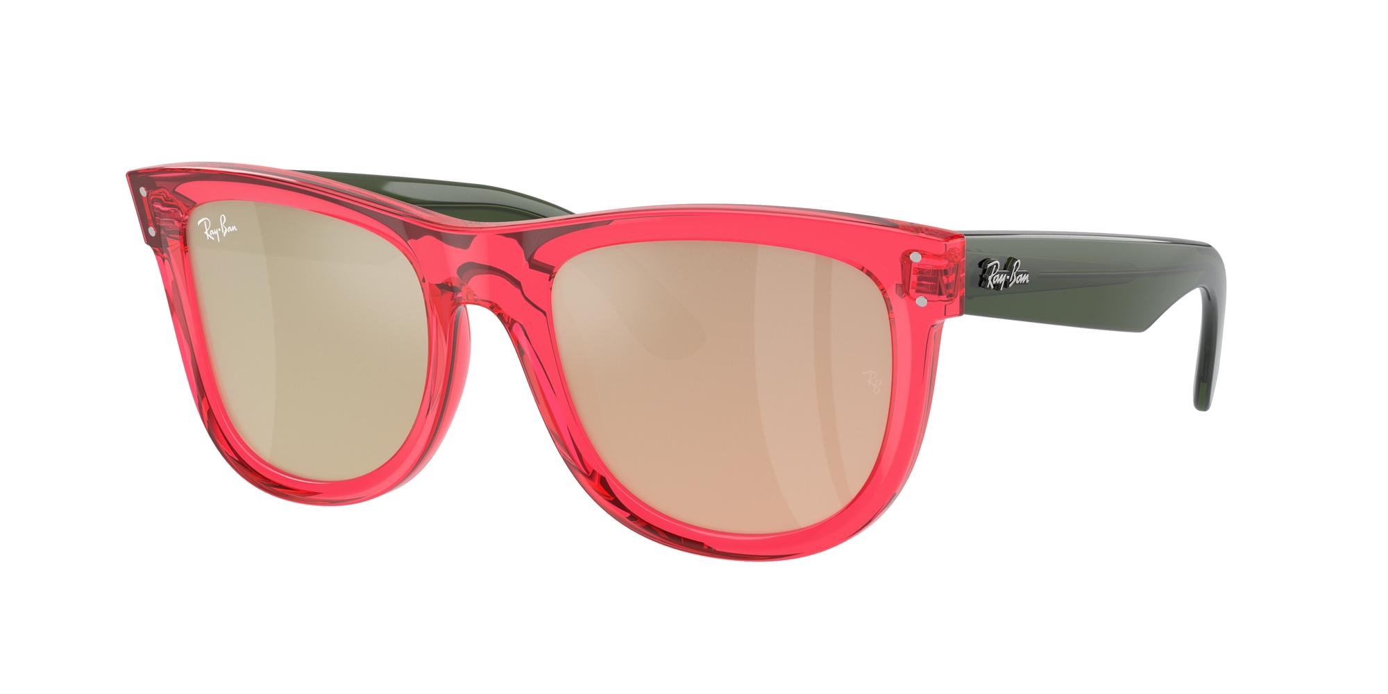 RB-0502S 6713/20 ROJA/NEGRA(ROJO ESPEJO) 50*22, Rojo transparente, hi-res image number 0