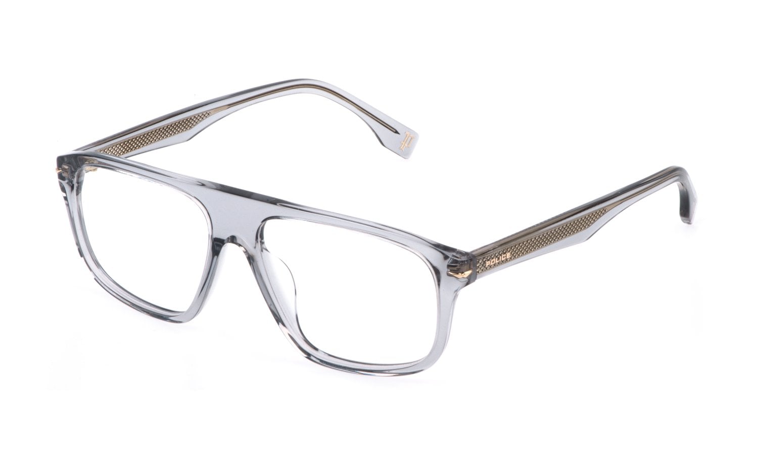 POLICE-65/G 04G0 GRIGIO TRASPARENTE 55*15, Gris transparente, hi-res image number 0