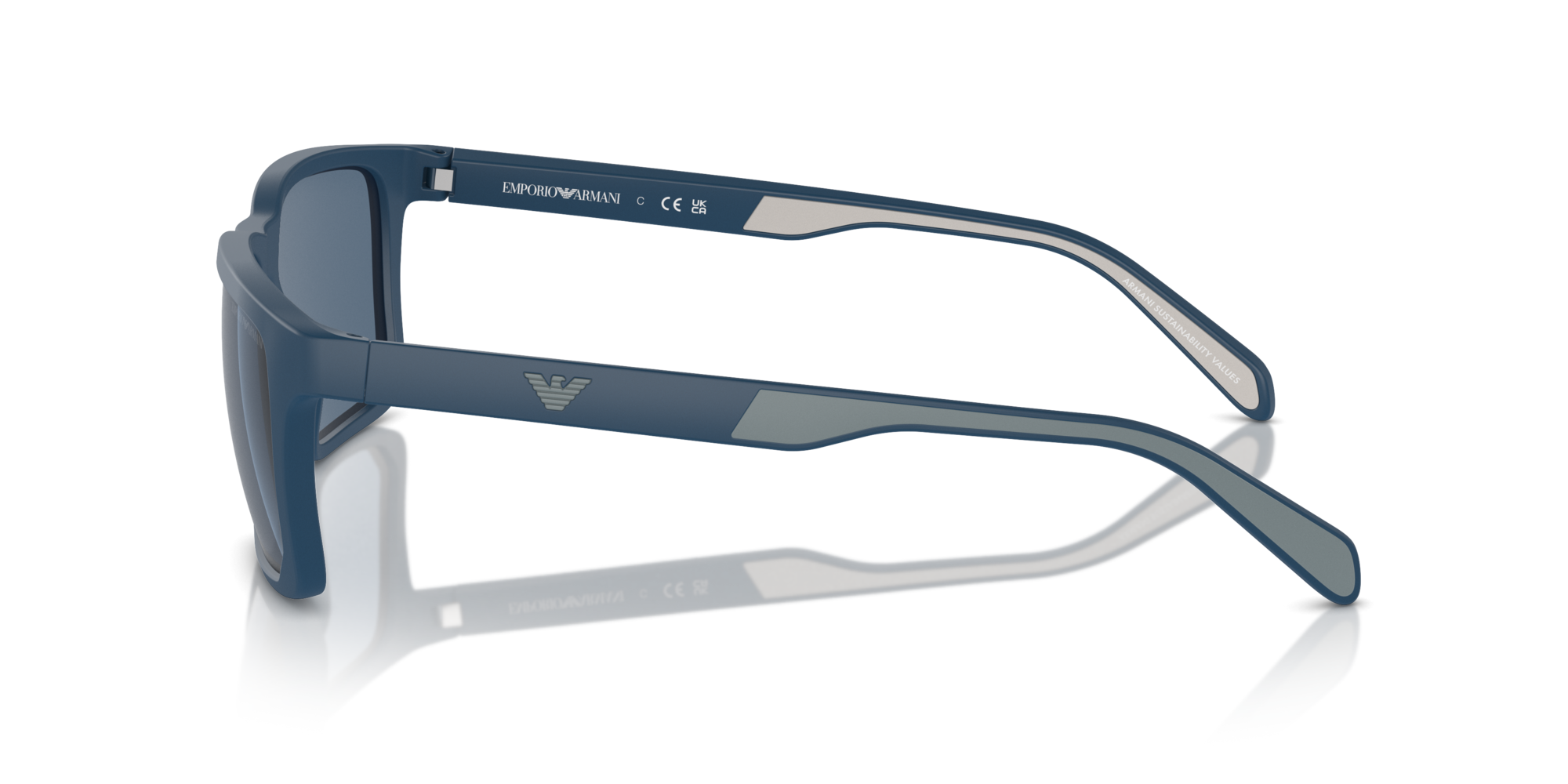 EMPORIO-4219/S 576380 MATTE BLUE(DARK BLUE 57*18, Azul mate, hi-res image number 2