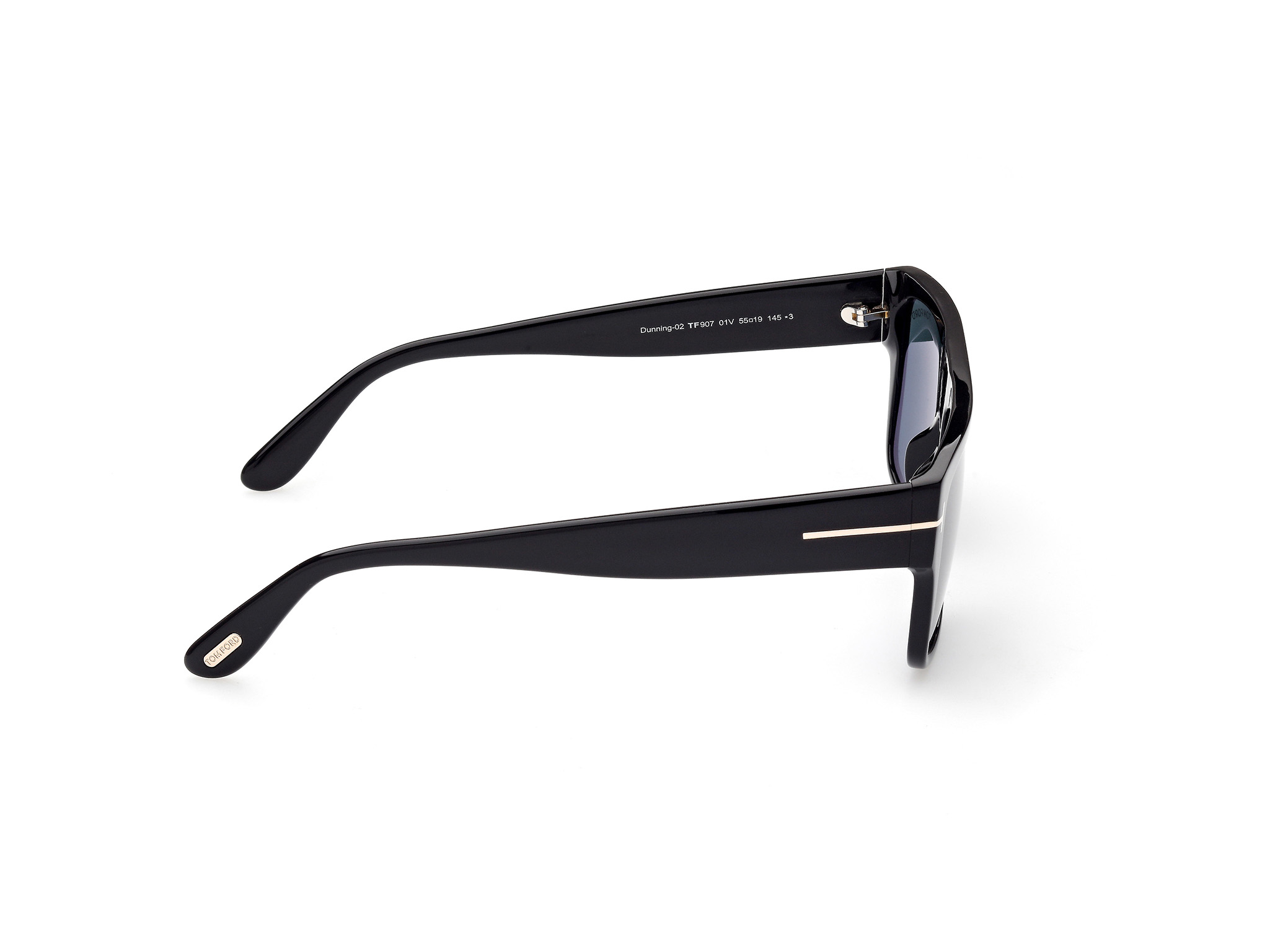 TOMFORD-0907/S 01V shiny black  (blue 55*19, Negro, hi-res image number 6