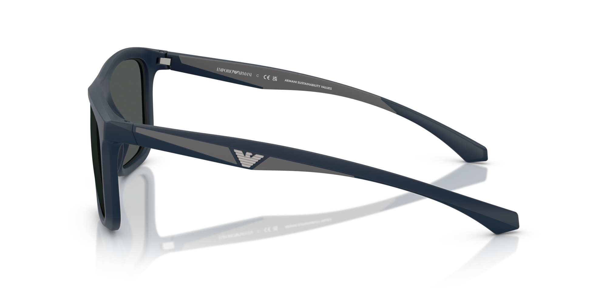 EMPORIO-4234U/S 618587 MATTE BLUE(DARK GREY 57*18, , hi-res image number 2