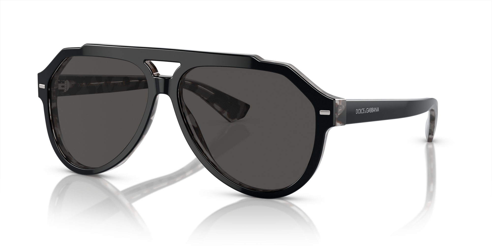 GABBANA-4452/S 340387 BLACK ON GREY HAVANA(DARK GREY 60*13, Negro | Gris Havana, hi-res image number 0