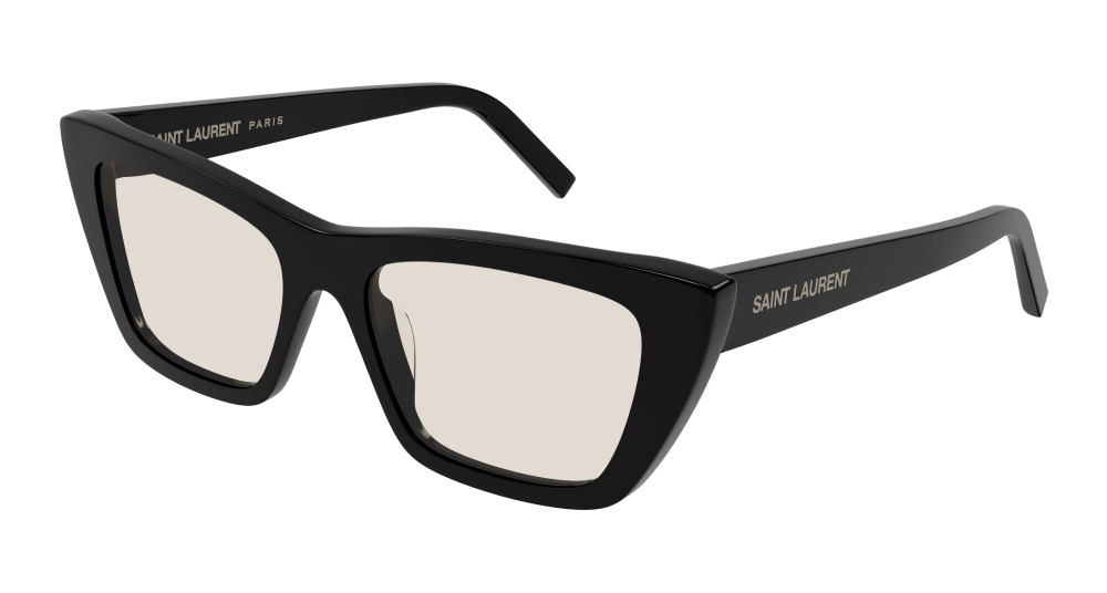 SAINT-LAURENT-SL276/S 038 BLACK-BLACK-YELLOW 53*16, Negro, hi-res image number 0