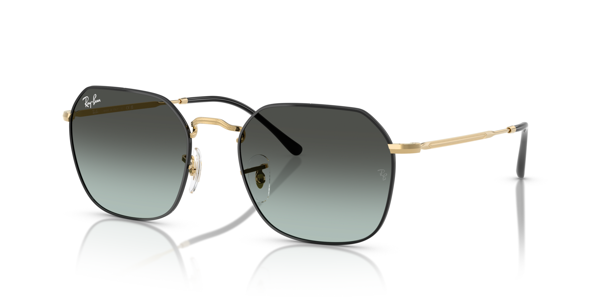 RB-3694 9271GK BLACK ON ARISTA(BLU VINTAGE GRADIENT BLACK 55*20, Negro | Dorado arista, hi-res image number 0