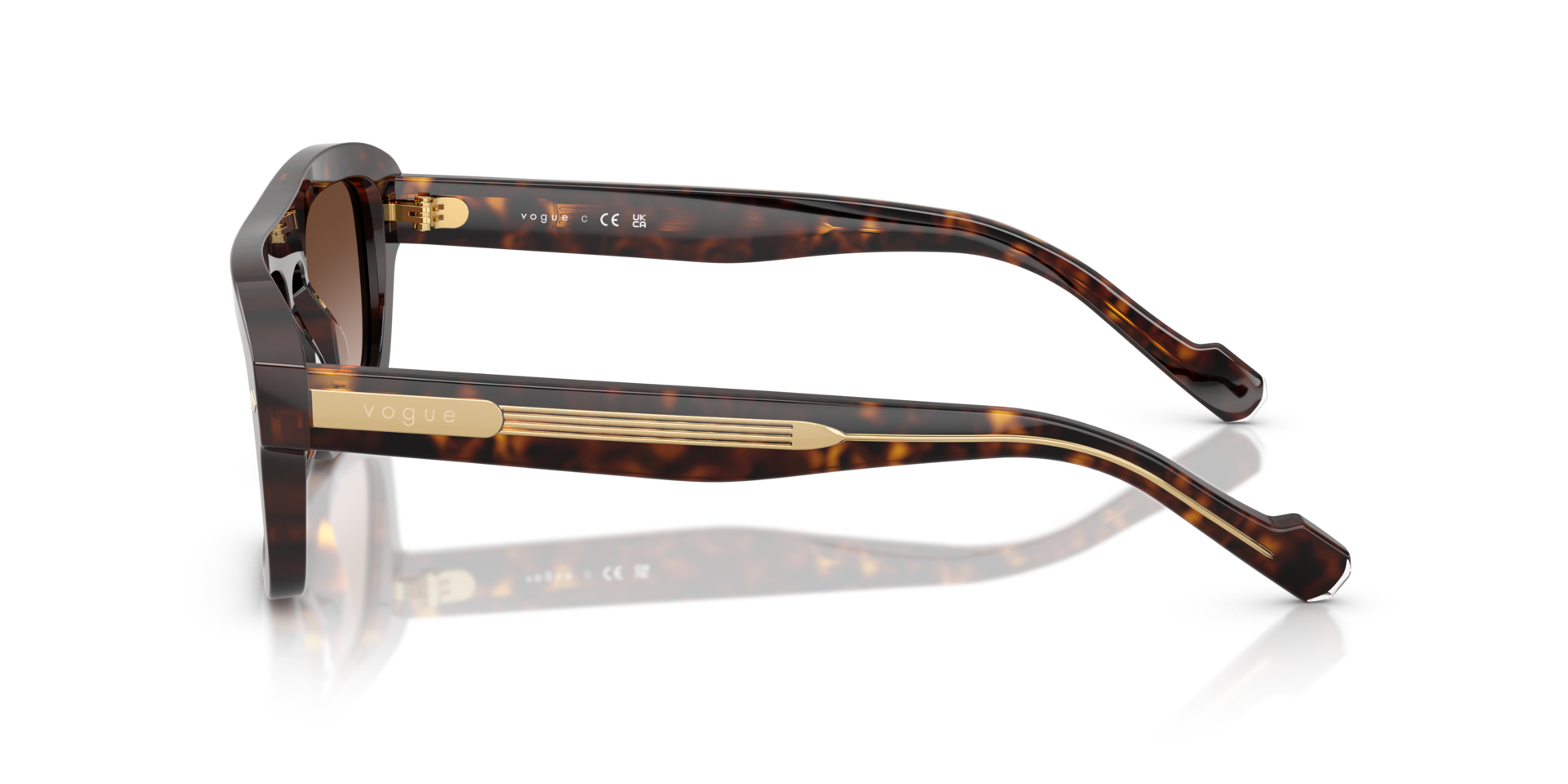 VOGUE-5620S/S W65613 DARK HAVANA(GRADIENT BROWN 53*21, , hi-res image number 2
