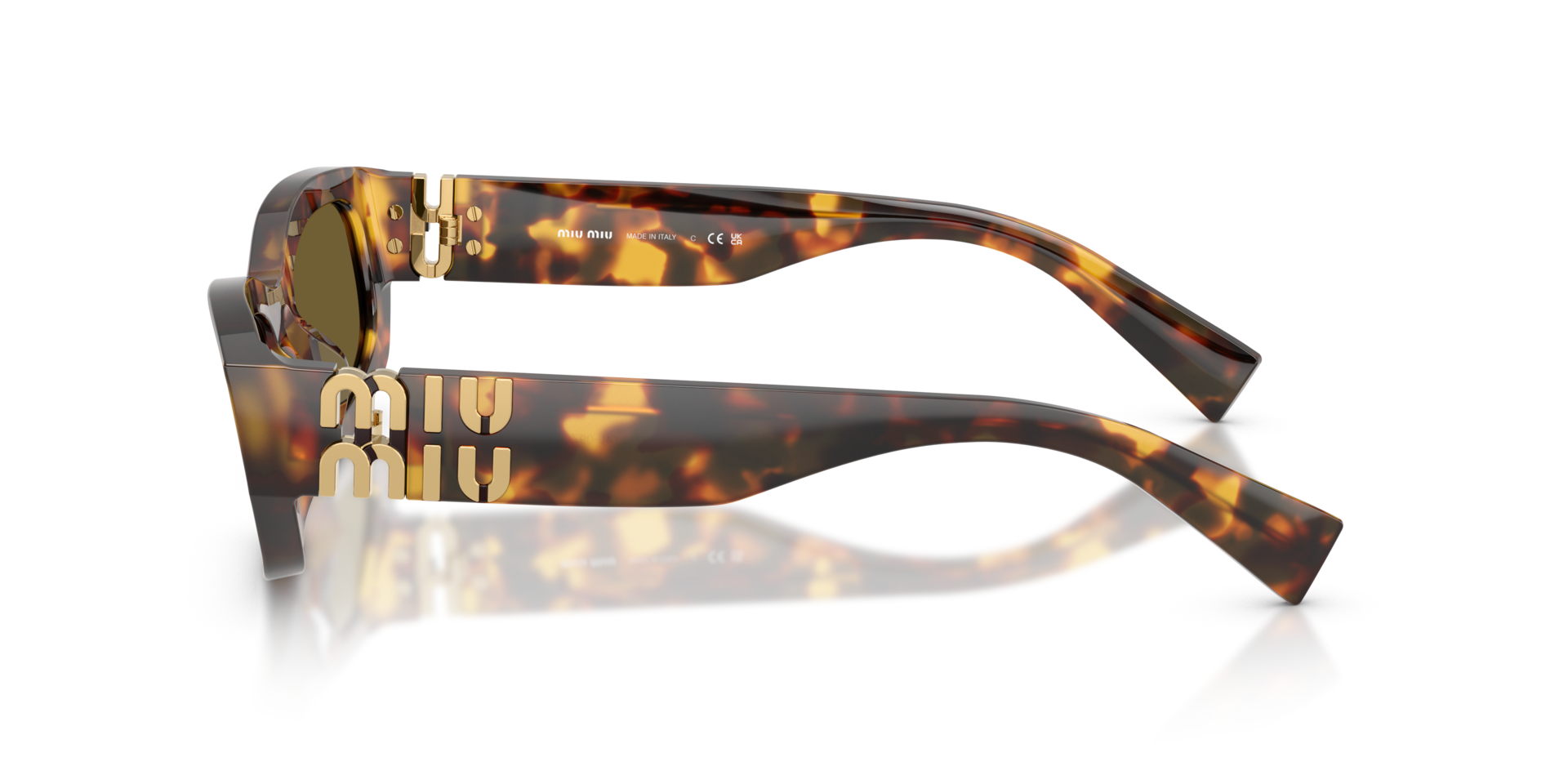 MIUMIU-B04S/S 14L09Z HAVANA HONEY(DARK BROWN 53*22, , hi-res image number 2