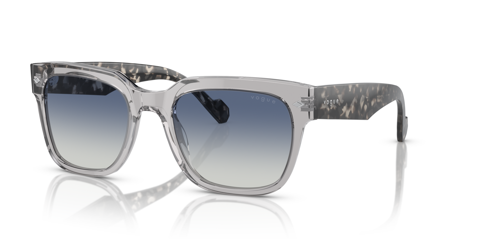 VOGUE-5490S/S 28204L TRANSPARENT GREY(GREY GRADIENT BLUE 54*21, Gris transparente, hi-res image number 0