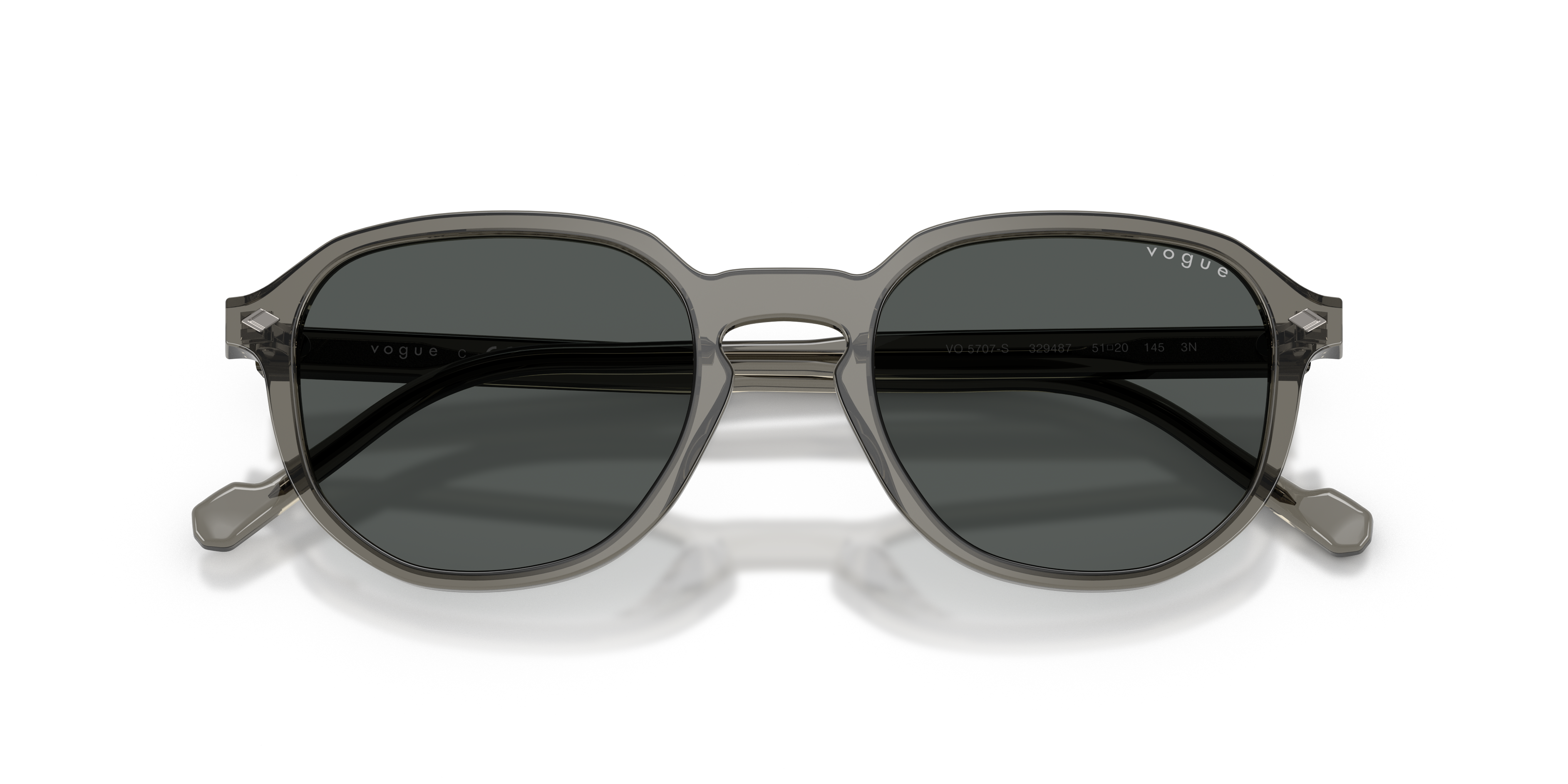 VOGUE-5707S/S 329487 TRANSPARENT DARK GREY(DARK GREY 51*20, , hi-res image number 4