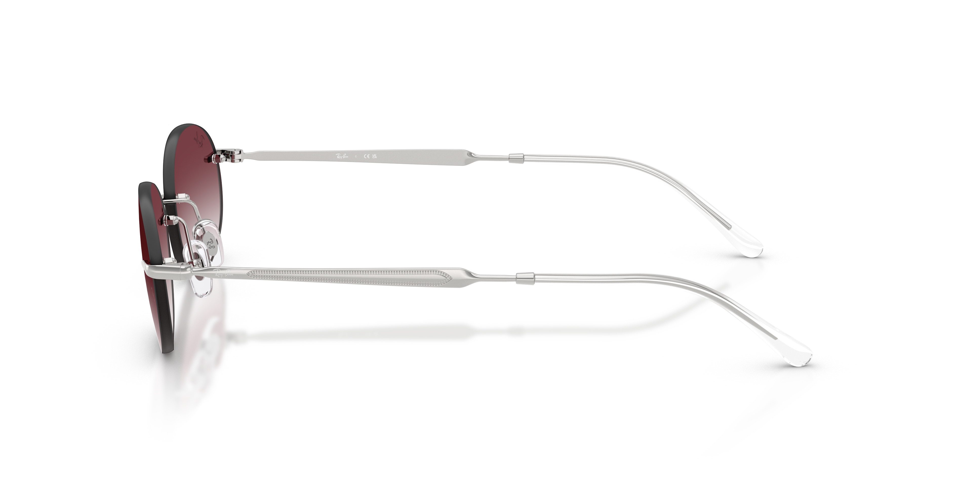 RB-3767 003/8H SILVER(CLEAR GRADIENT DARK VIOLET 54*18, Plata, hi-res image number 2