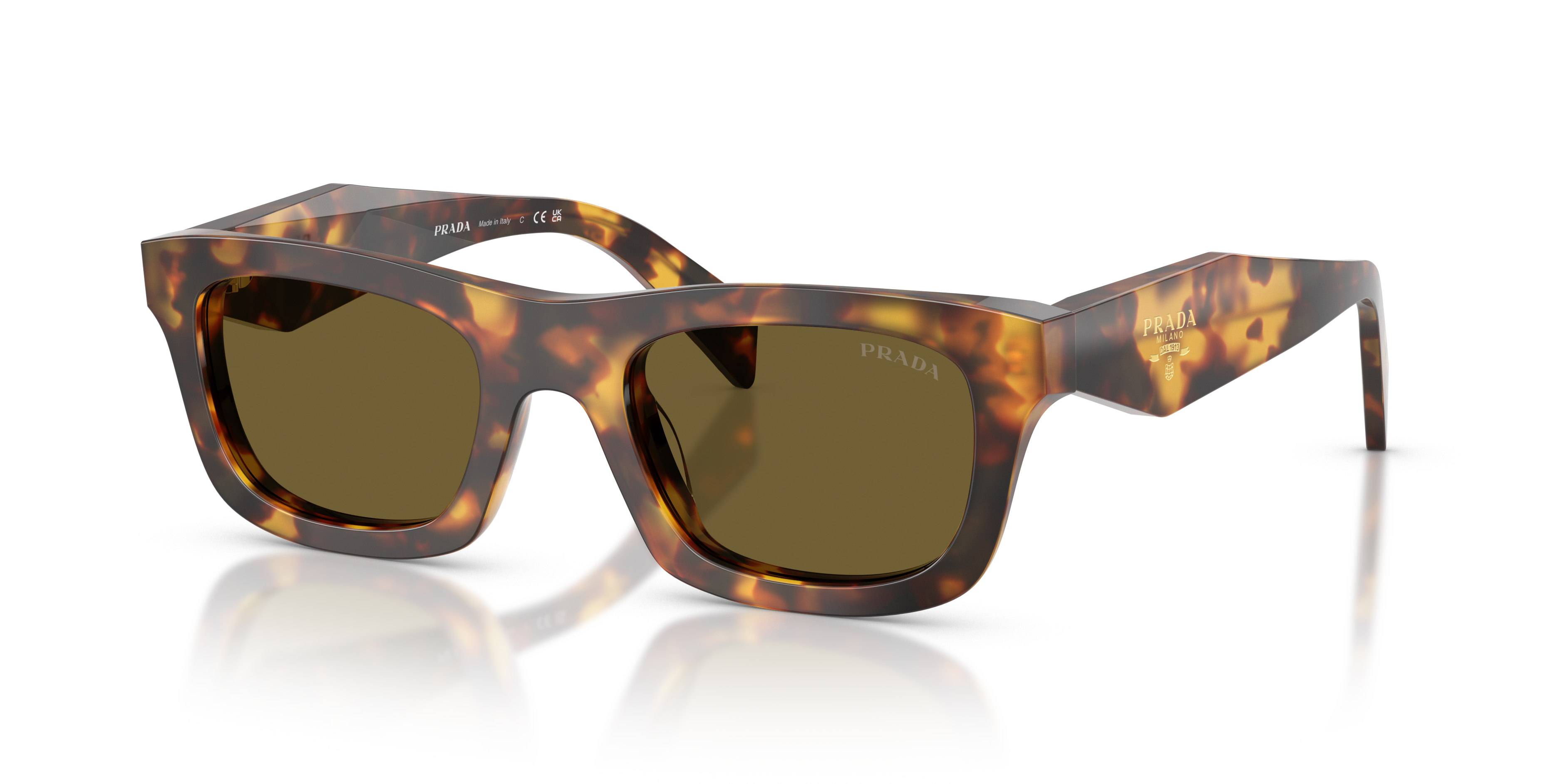 PRADA- C06S/S 14L09Z HONEY TORTOISE(DARK BROWN 50*21, , hi-res image number 0