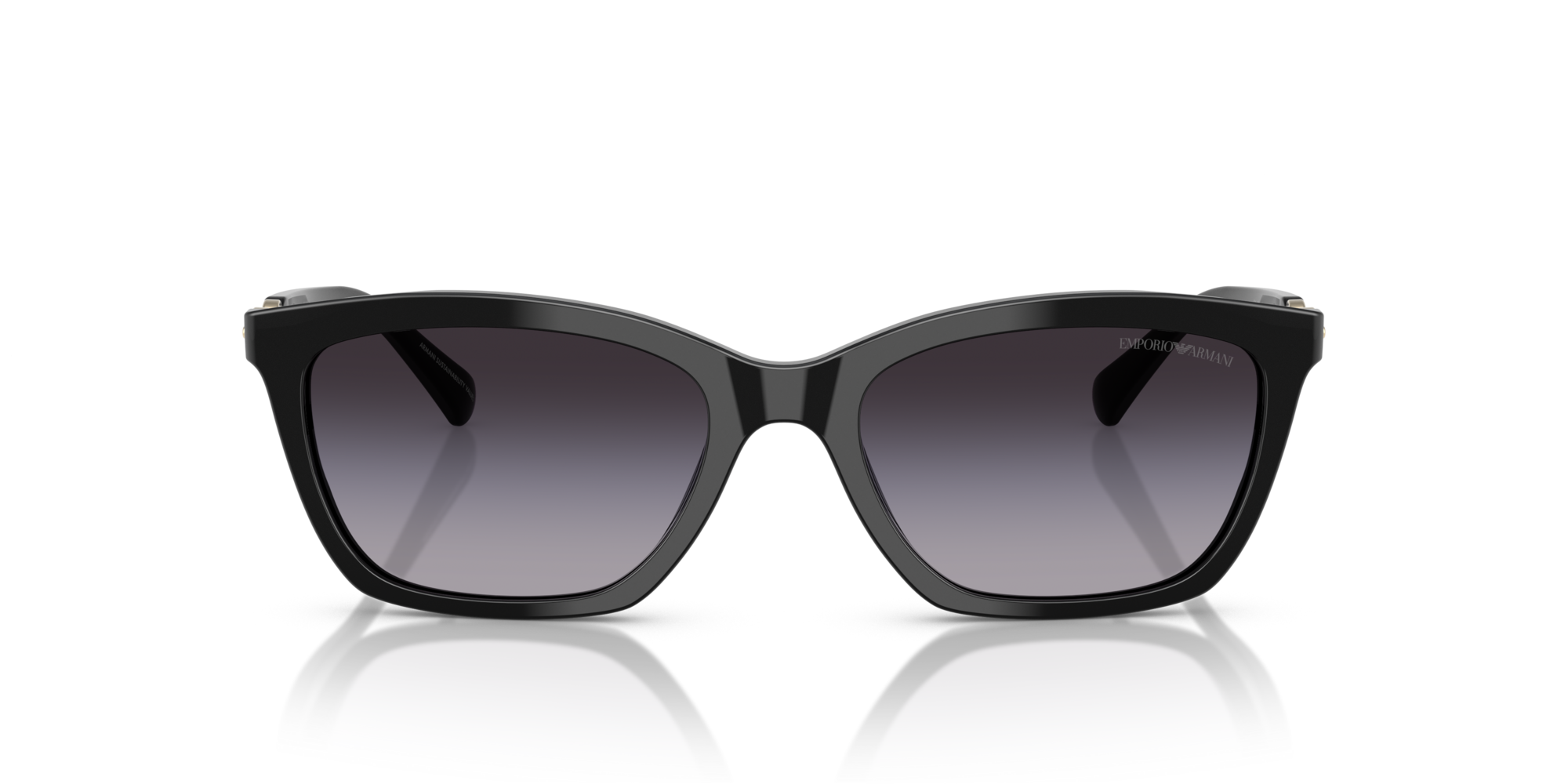 EMPORIO-4238/S 50178G SHINY BLACK(GREY GRADIENT 54*18, Negro, hi-res image number 1