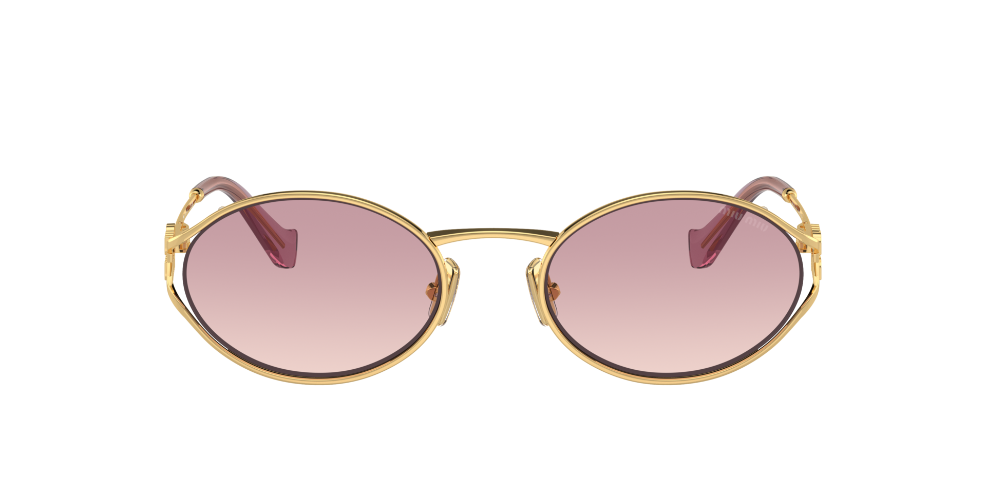 MIUMIU-52YS/S 5AK06S GOLD (BROWN GRADIENT VIOLET 54*21, Dorado, hi-res image number 1