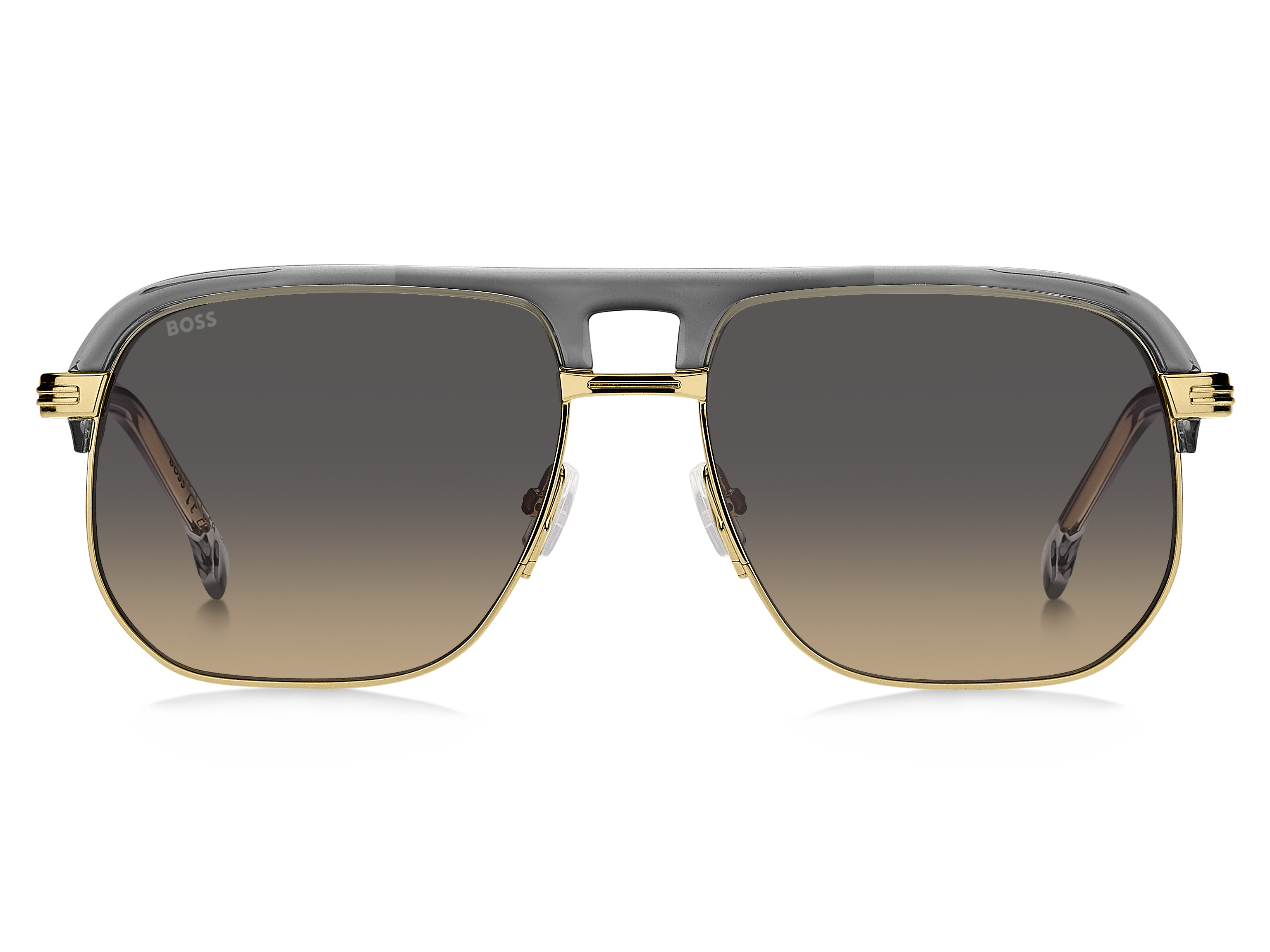 BOSS-1752/S FT3*PR GREY GOLD(GREY BROWN DOUBLESHADE 59*17, Gris | Dorado, hi-res image number 1