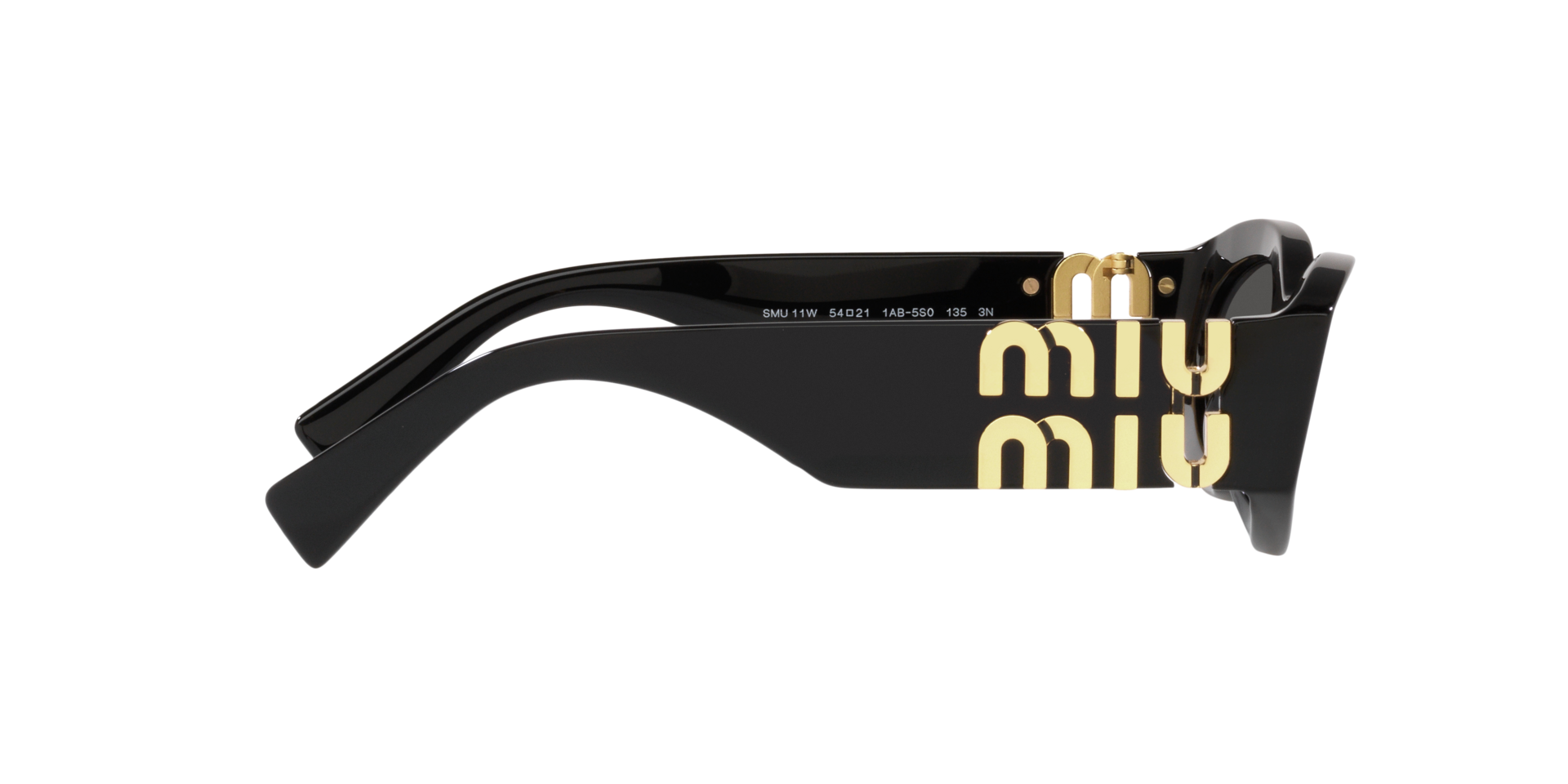 MIUMIU-11W/S 1AB5S0 NEGRA/NEGRA ORO 54*21, Negro, hi-res image number 8