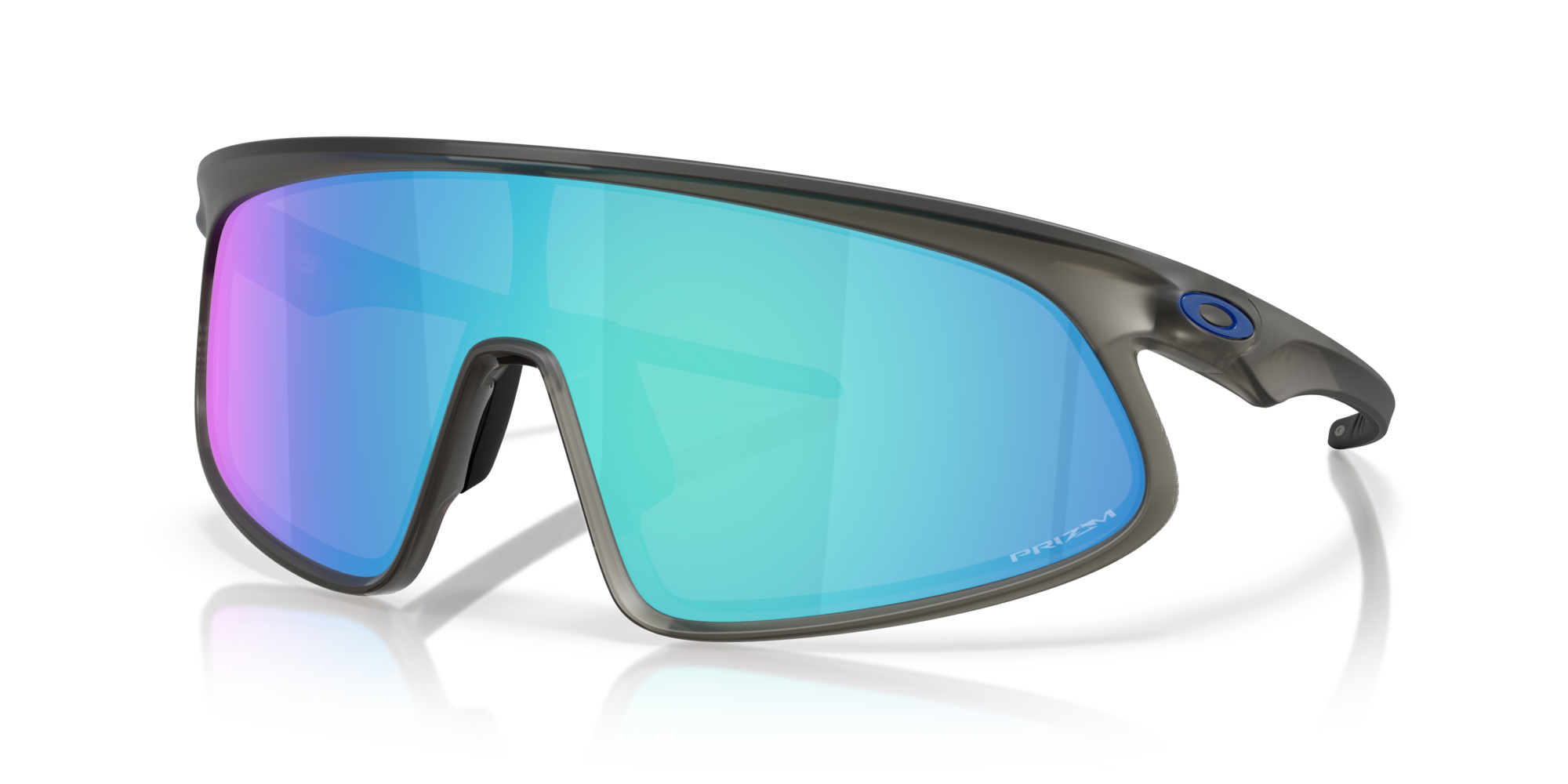 OAKLEY-RSLV-9484D 948403 MATTE GREY SMOKE(PRIZM SAPPHIRE 49*149, Gris mate ahumado, hi-res image number 0