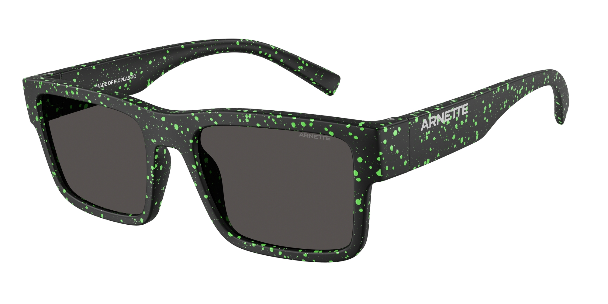 ARNETTE-4344 297187 MT BLACK/GEKKO GREEN SPLATTER 54*19, , hi-res image number 0