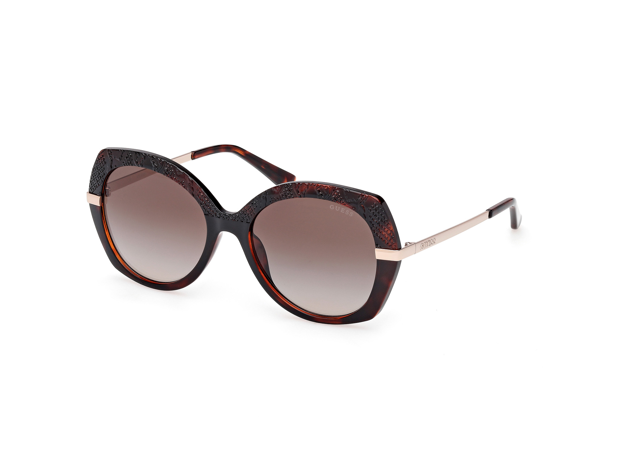 GUESS-00215/S 52F dark havana 55*18, Havana, hi-res image number 0