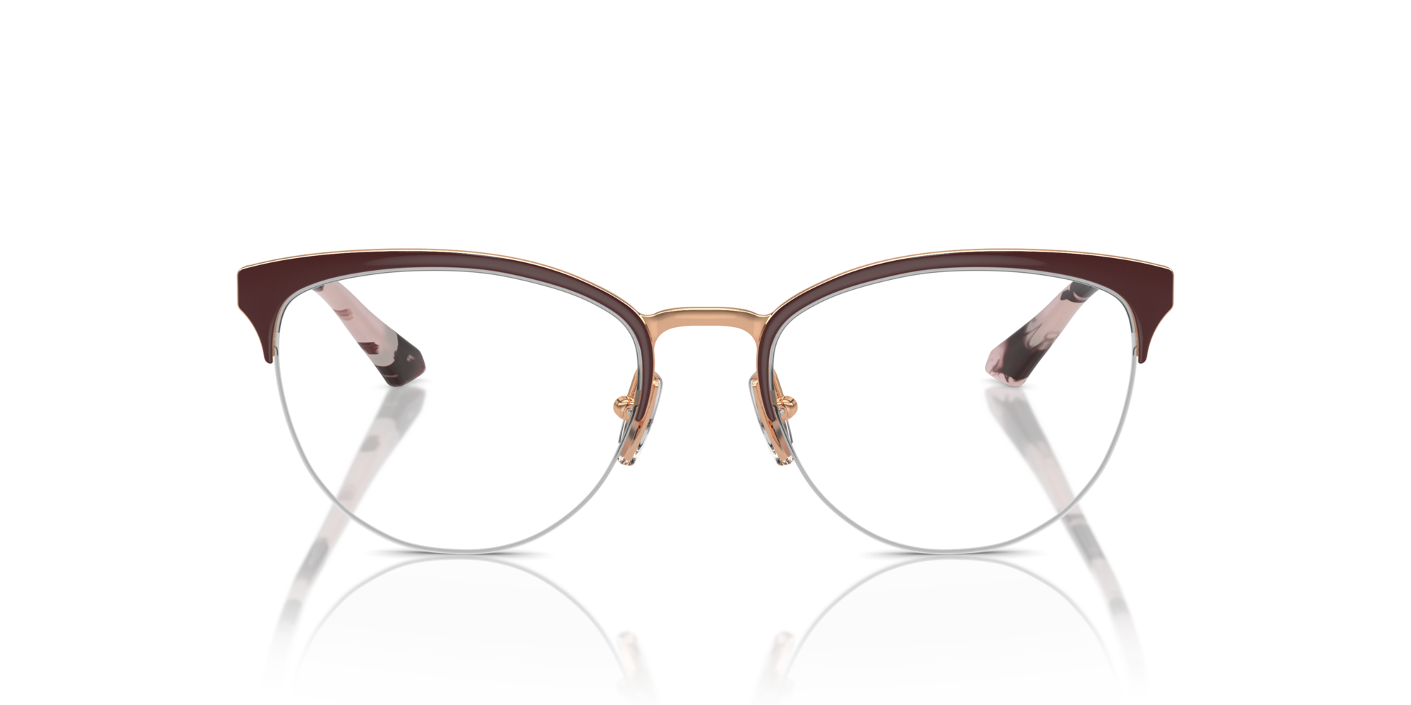 VOGUE-4304/G 5170 TOP BORDEAUX/ROSE GOLD 51*18, , hi-res image number 1