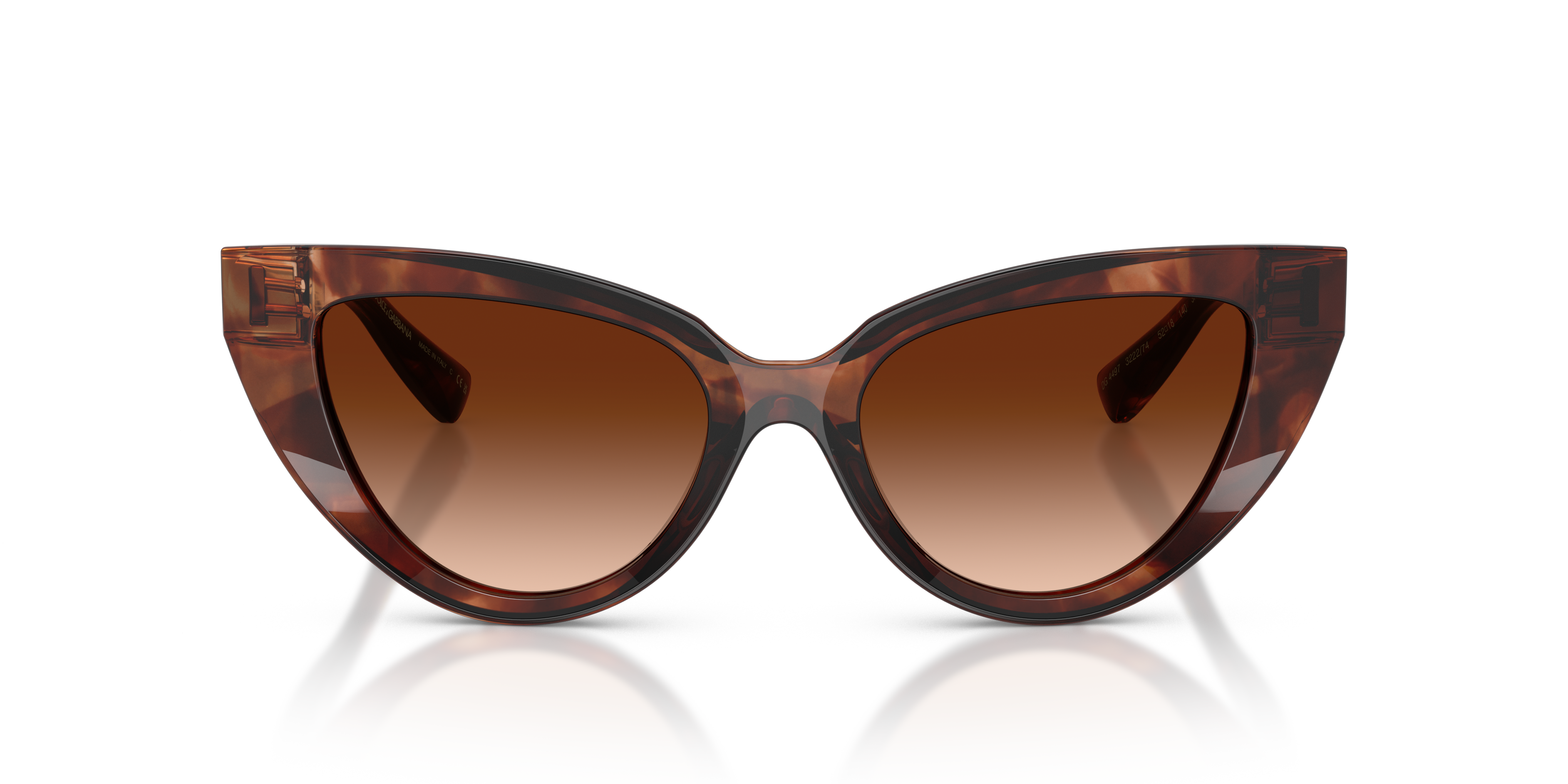 GABBANA-4497/S 322274 DARK RED HAVANA(BROWN GRADIENT 52*18, Burdeos Havana, hi-res image number 1