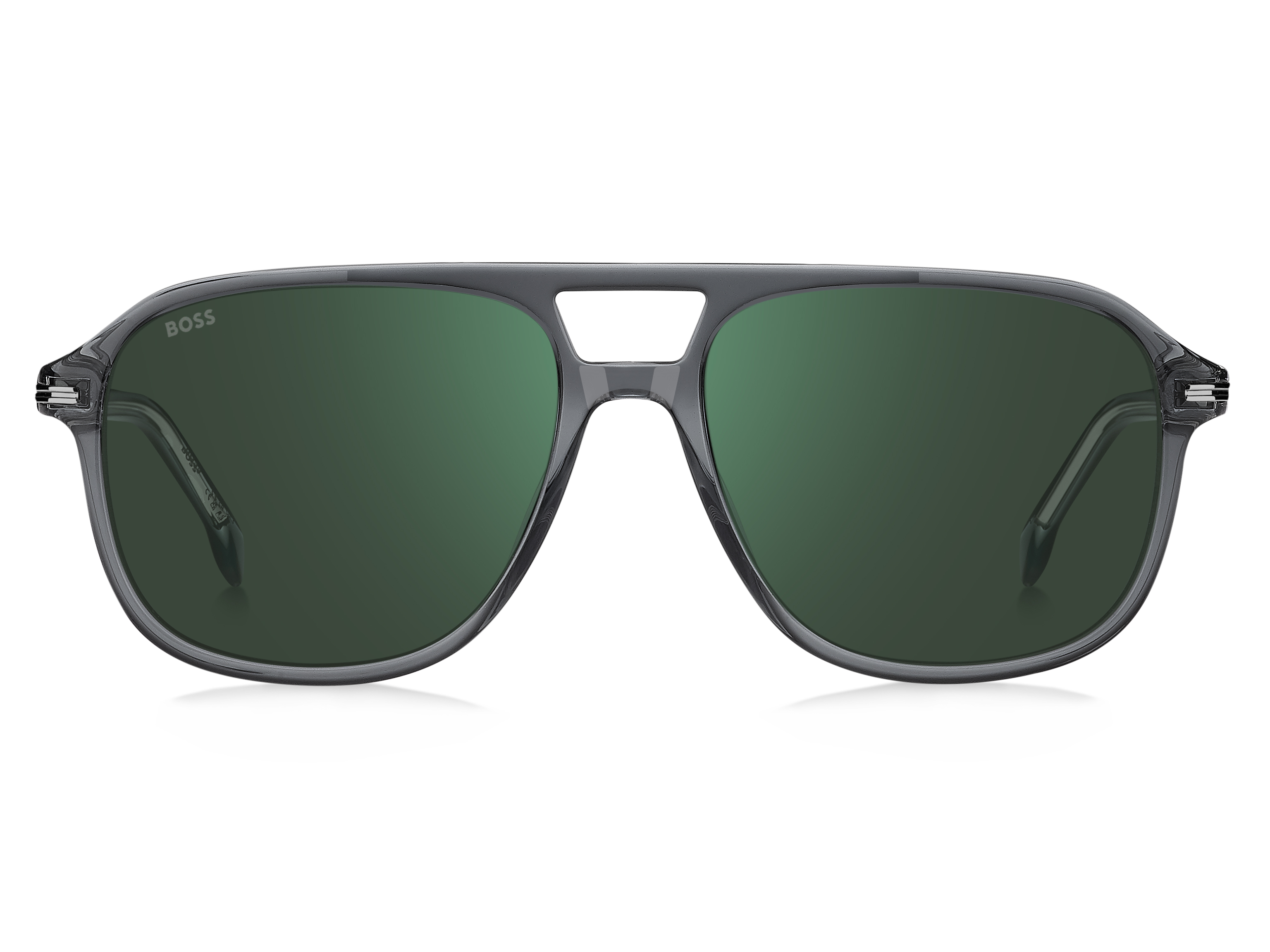 BOSS-1751/S CBL*MT GREY CRYSTAL(GREEN MIRROR 57*16, Gris | Transparente, hi-res image number 1