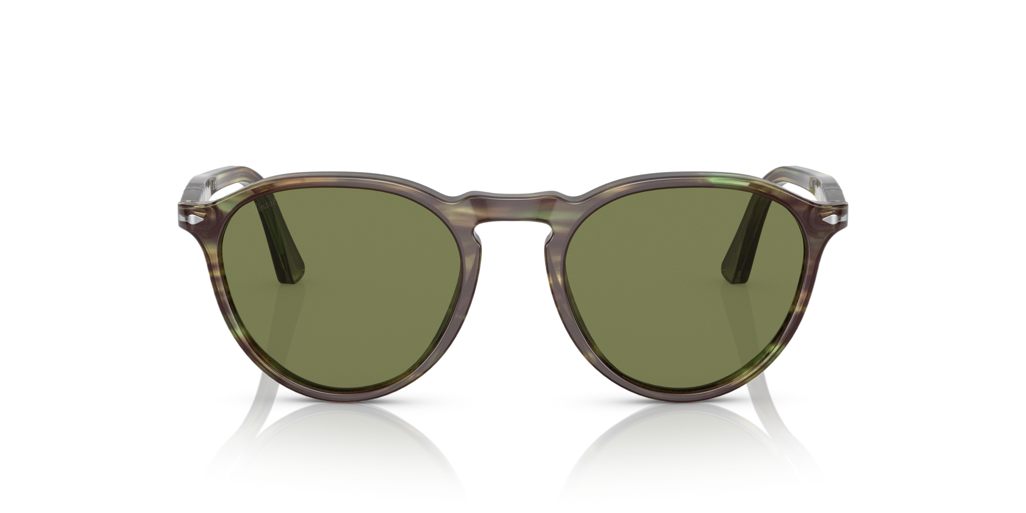 PERSOL-3286S/S 1156/4E  GREEN 51*19, Verde a rayas, hi-res image number 1