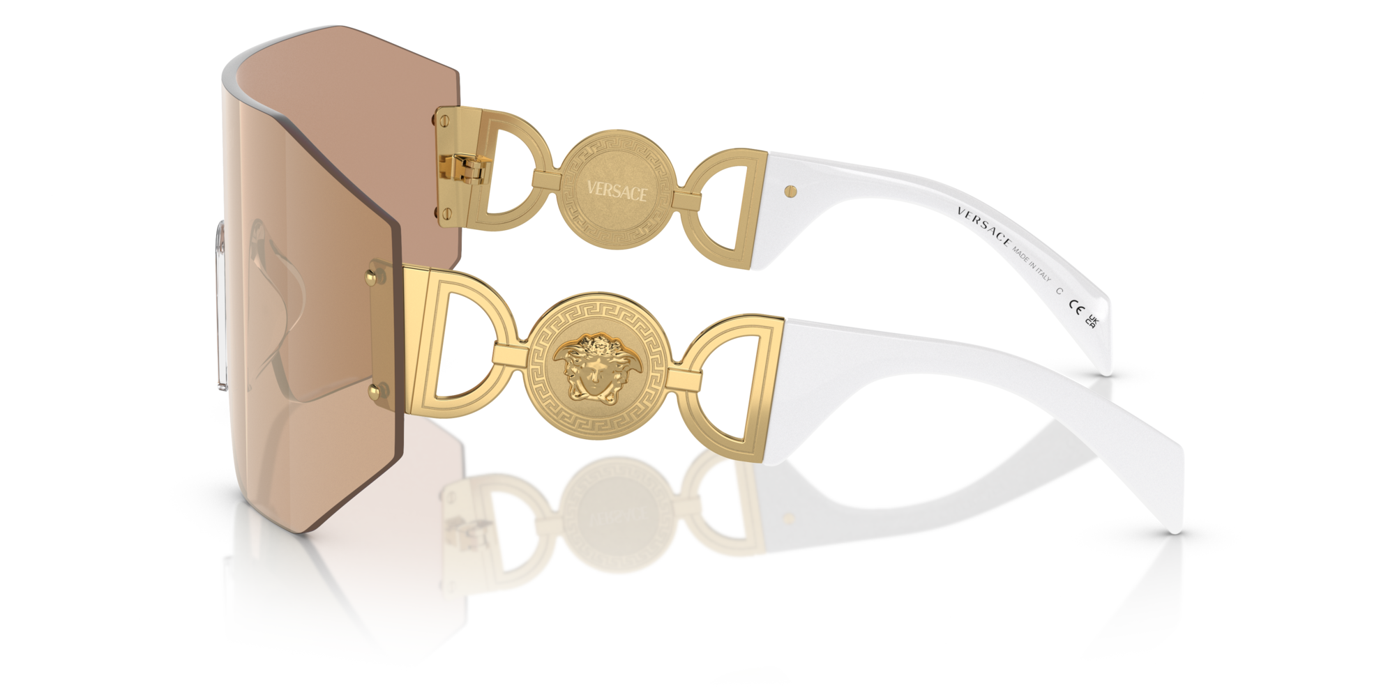 VERSACE-2258/S 10027J DARK BROWN MIRROR ROSE GOLD 45*00, , hi-res image number 2
