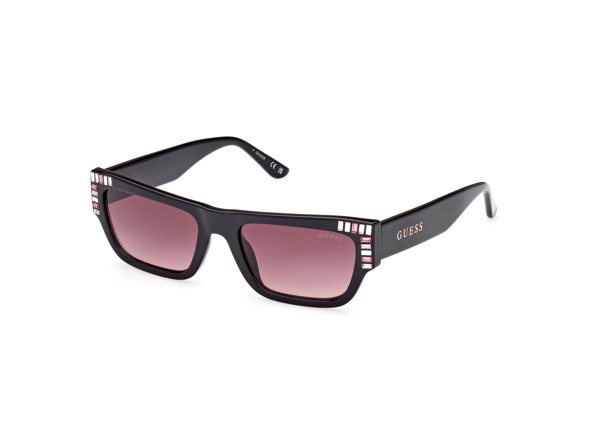 GUESS-7902/S 01T shiny black  (gradient bordeaux 53*18, Negro, hi-res image number 0
