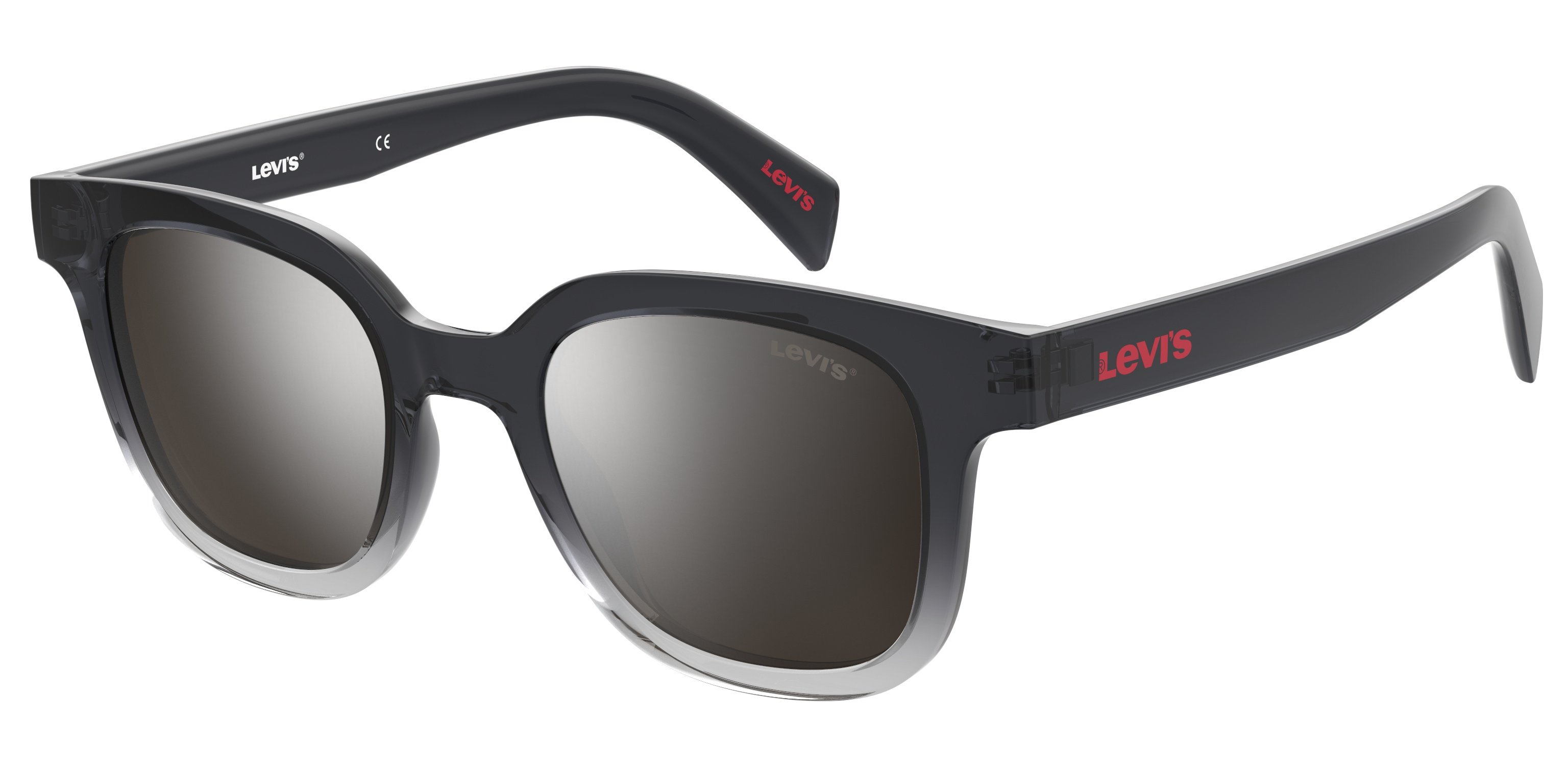 LEVI'S-1010/S KB7*T4 GREY/SILVER MIRROR 48*21, Negro, hi-res image number 0