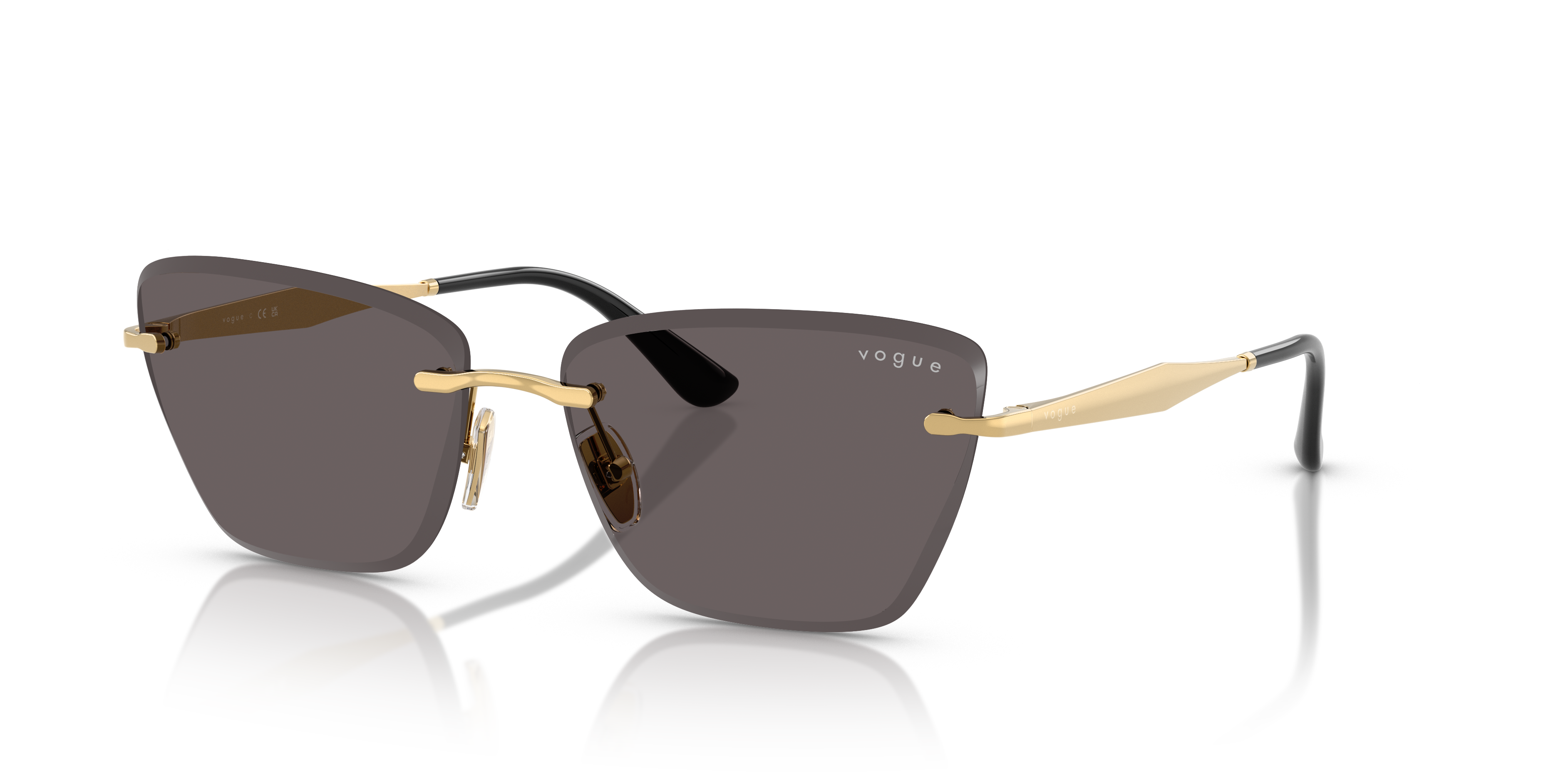 VOGUE-4332S/S 280/87 GOLD (BLACK SMOKE 59*15, , hi-res image number 0