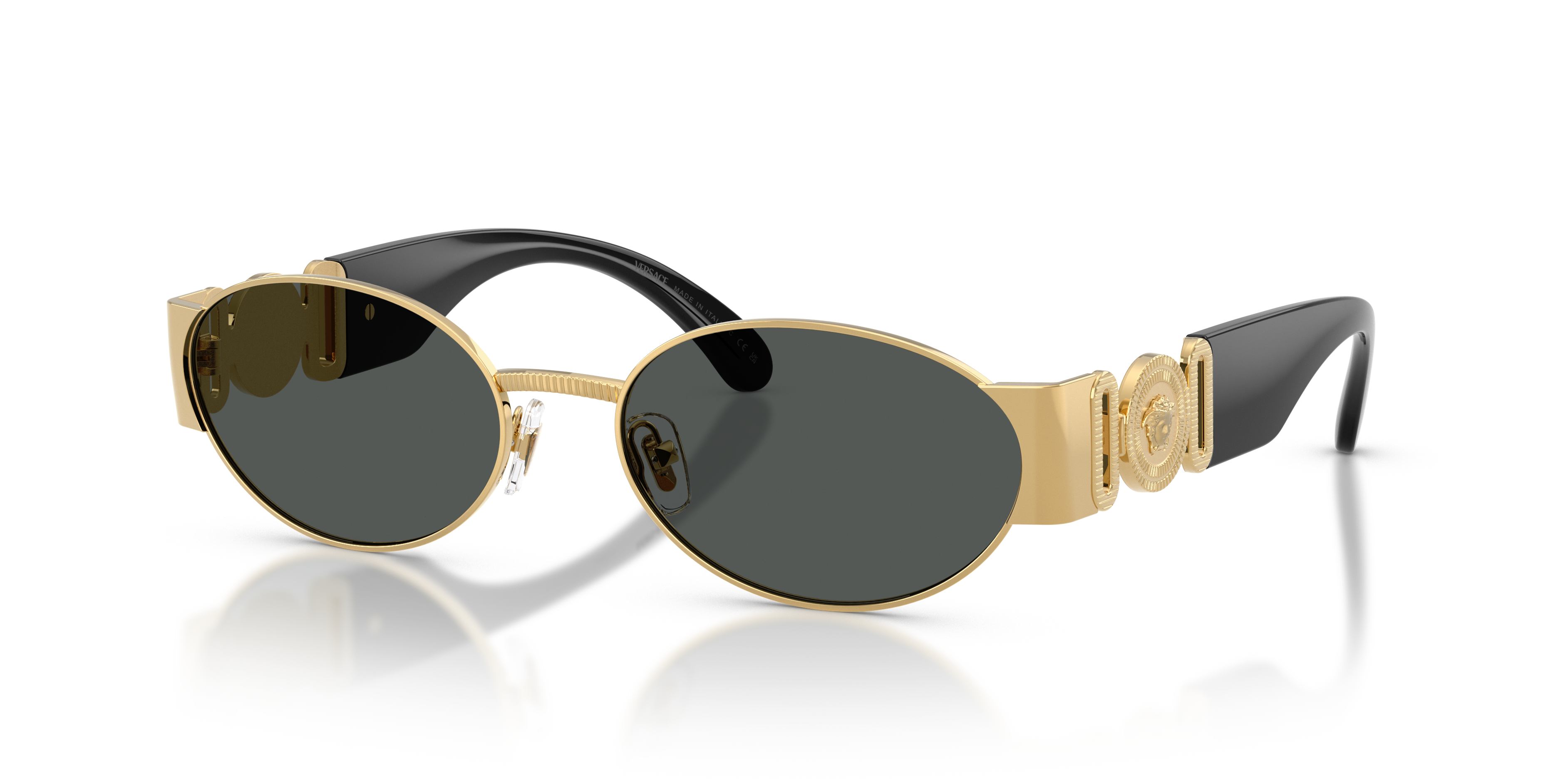 VERSACE-2299/S 100287 GOLD(DARK GREY 56*18, , hi-res image number 0