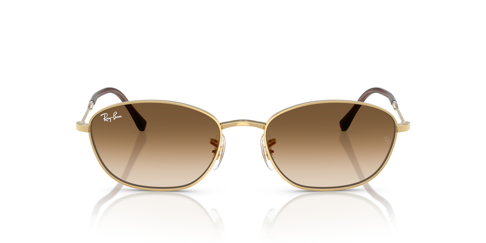 RB-3749 001/51 ARISTA(CLEAR GRADIENT BROWN 55*18, Dorado arista, hi-res image number 1