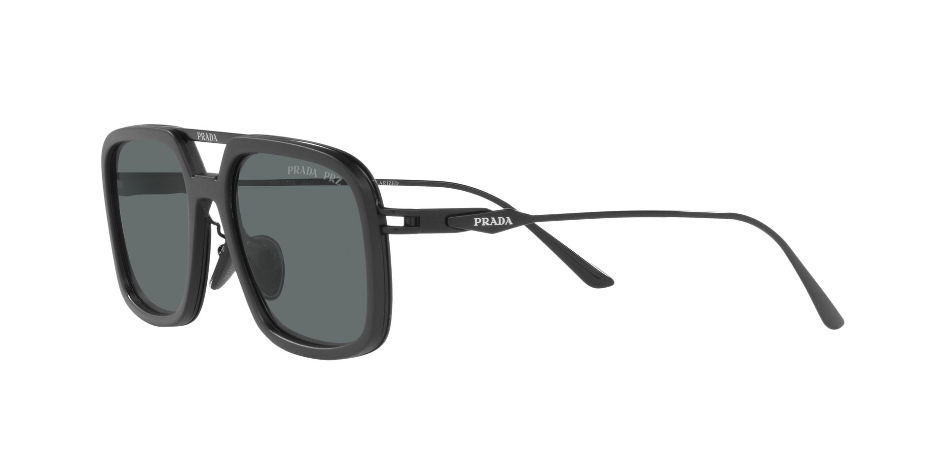 PRADA-57ZS/S 1BO5Z1 MATTE BLACK(POLAR DARK GREY 55*19, Negro, hi-res image number 10