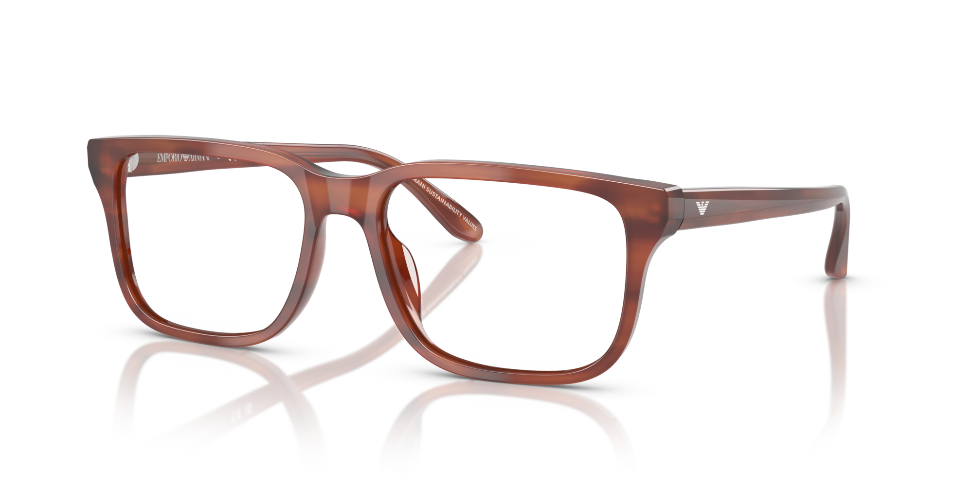 EMPORIO-3250U/G 6203 SHINY HAVANA BROWN 56*17, , hi-res image number 0