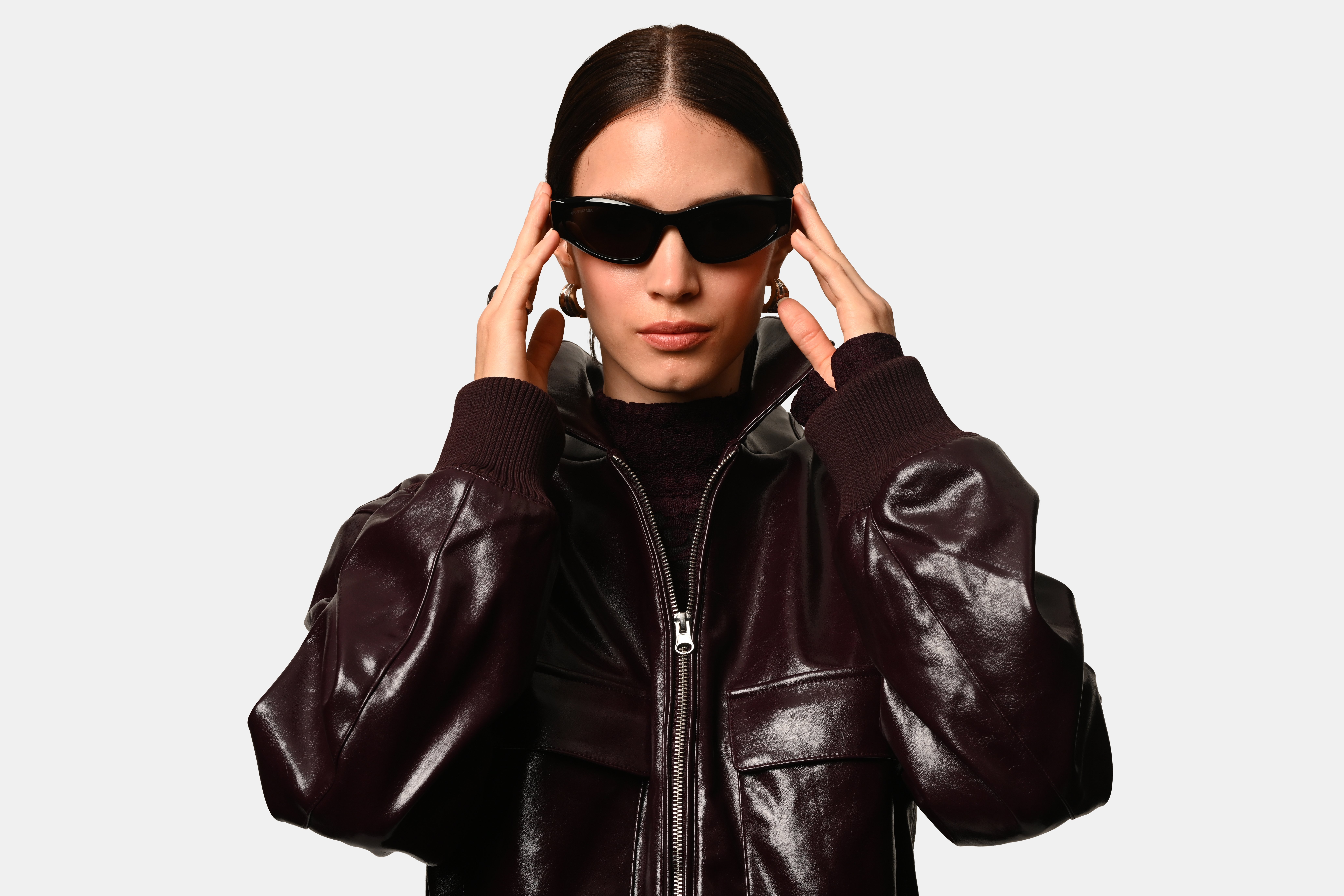 BALENCIAGA-BB0387S/S 001 BLACK-BLACK(GREY 58*19, , hi-res image number 0