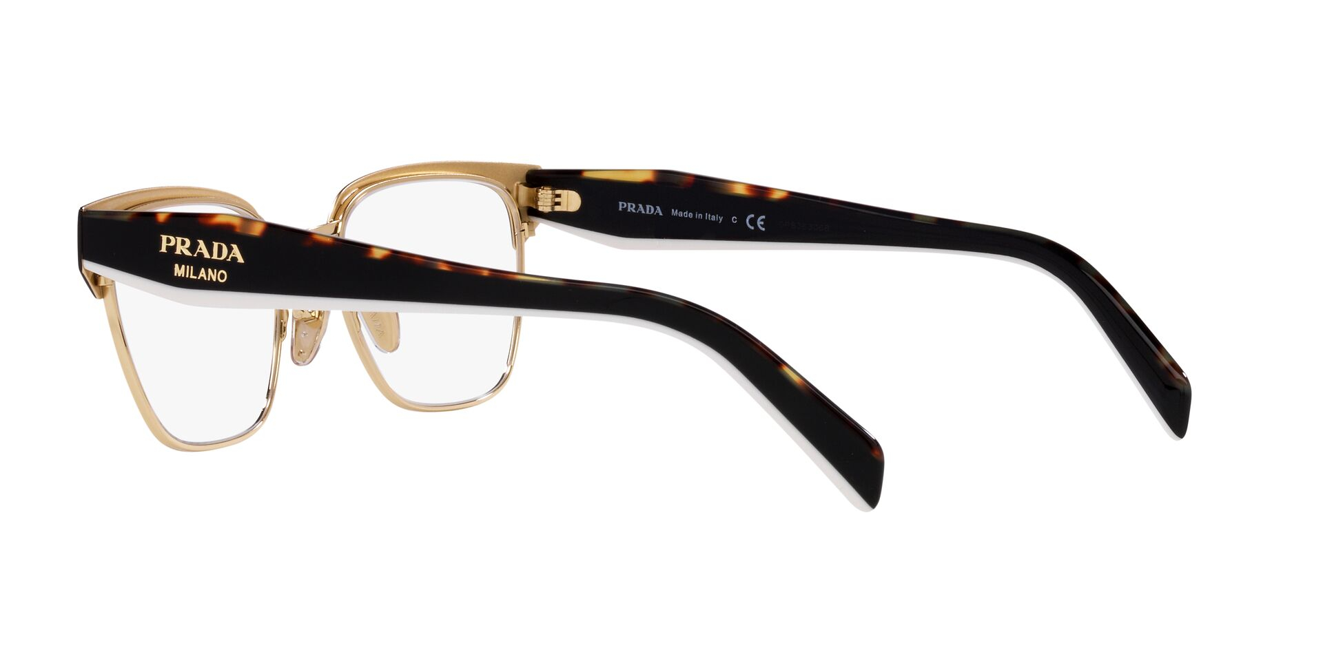 PRADA-65YV/G AAV1O1 BLACK/PALE GOLD 53*18, Negro, hi-res image number 8