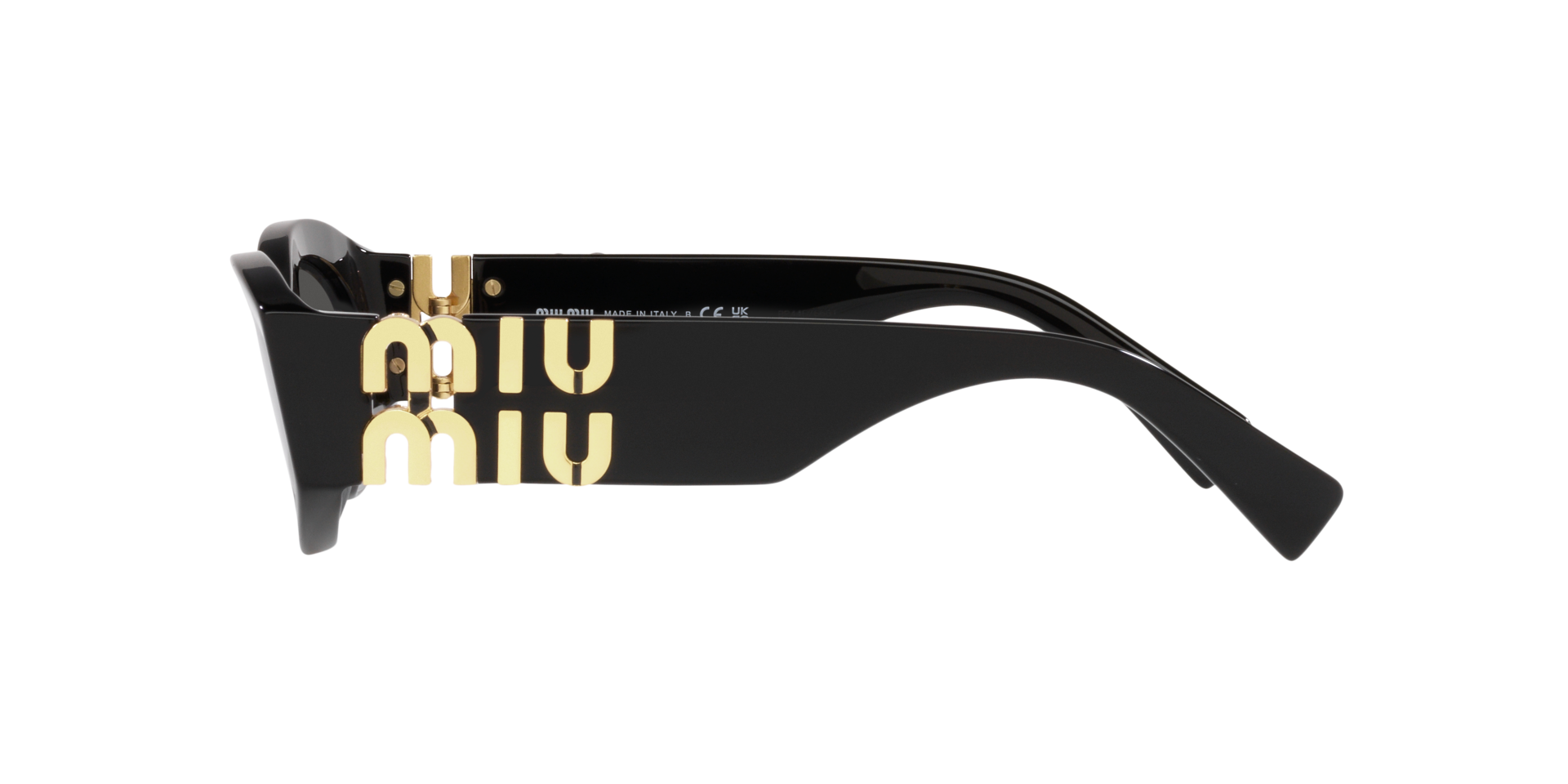 MIUMIU-11W/S 1AB5S0 NEGRA/NEGRA ORO 54*21, Negro, hi-res image number 2