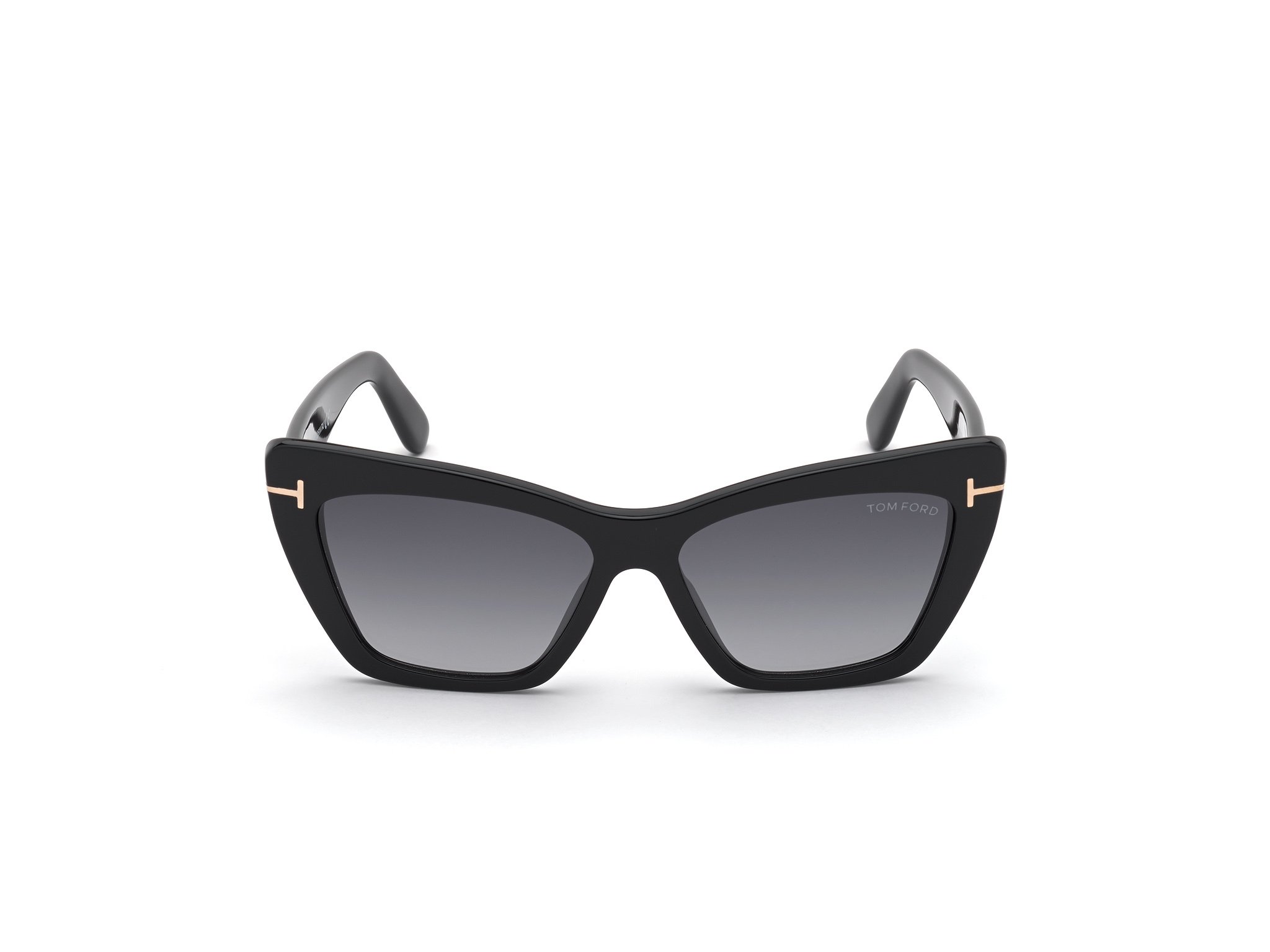 TOMFORD-0871/S 01B shiny black  (gradient smoke 56*15, Negro, hi-res image number 7