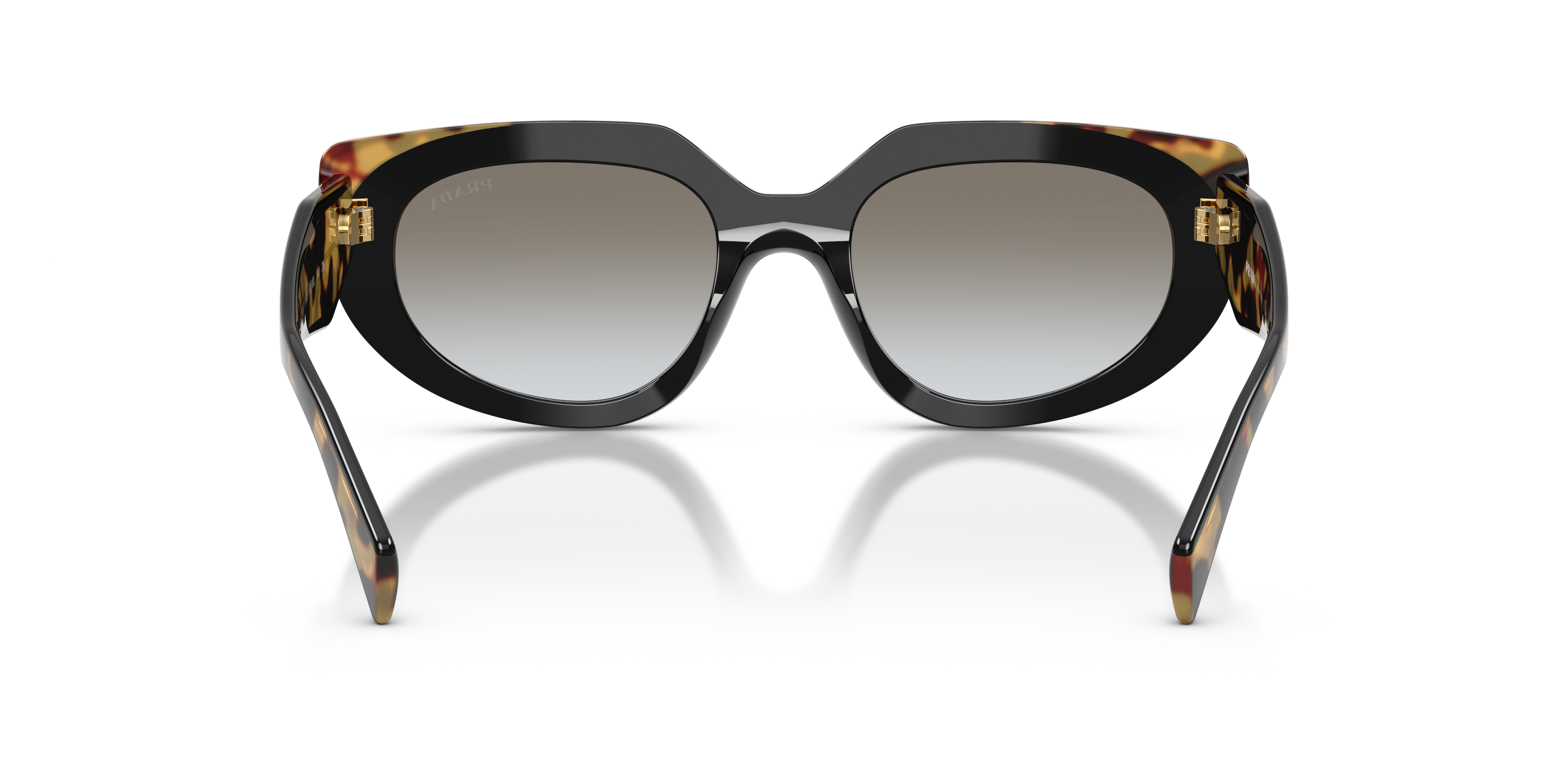 PRADA-D02S/S 0CD80L BLACK/MEDIUM TORTOISE(GREY GRADIENT 53*20, Negro/Havana, hi-res image number 3