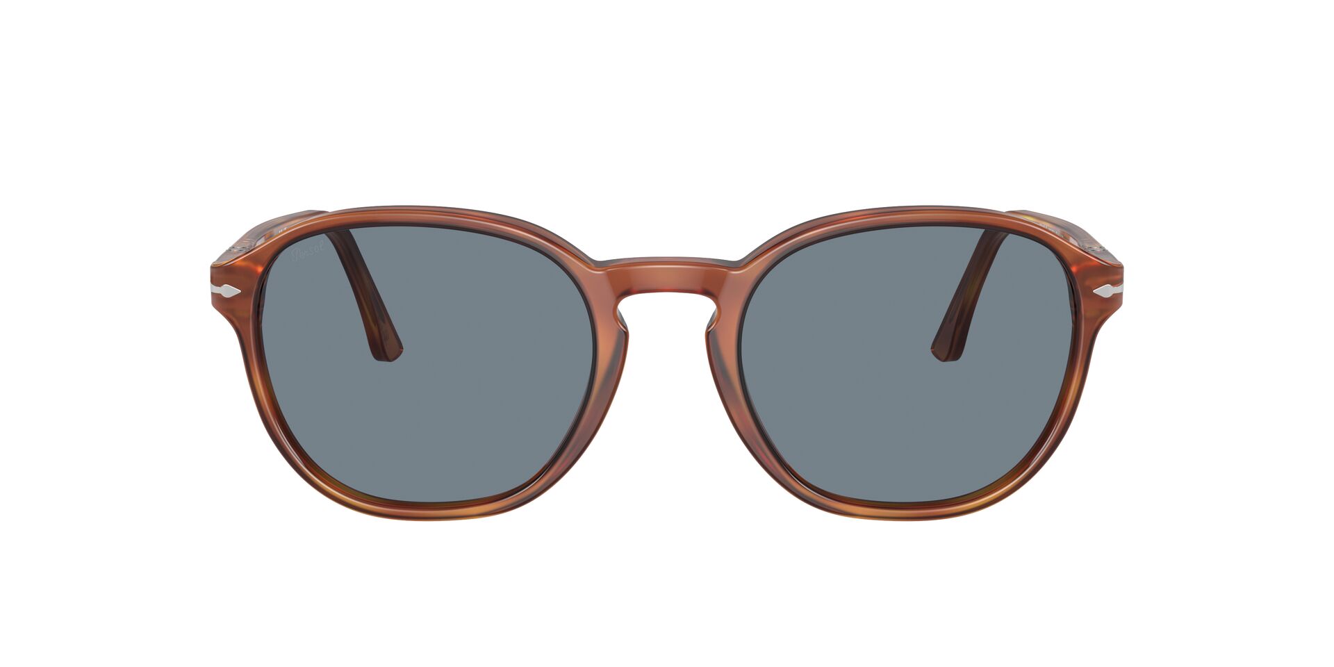PERSOL-3343S/S 96/56 TERRA DI SIENA(LIGHT BLUE 53*21, Marrón, hi-res image number 1