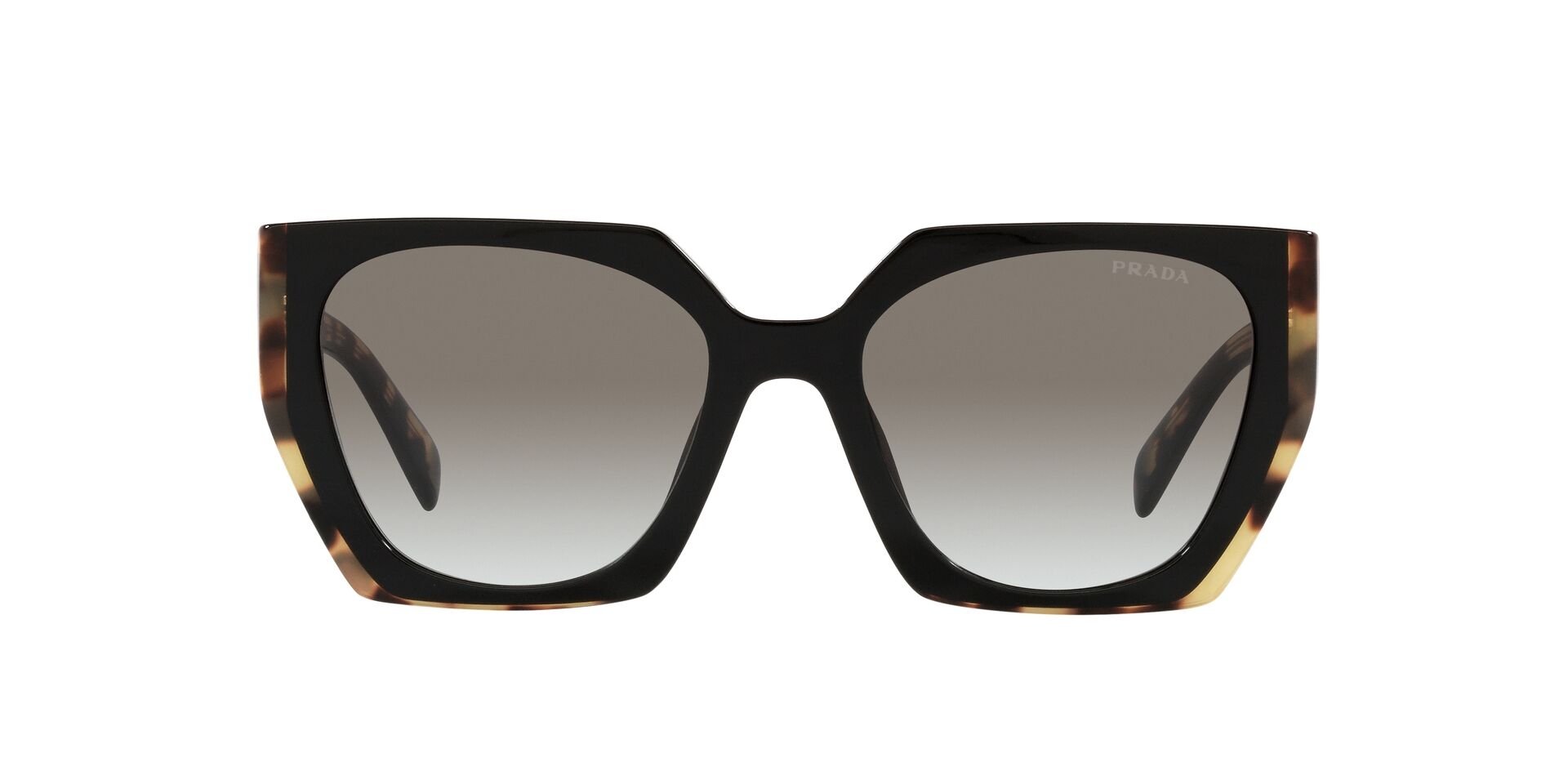 PRADA-15WS/S 3890A7 BLACK/MEDIUM TORTOISE(GREY GRADIENT 54*19, Negro, hi-res image number 2