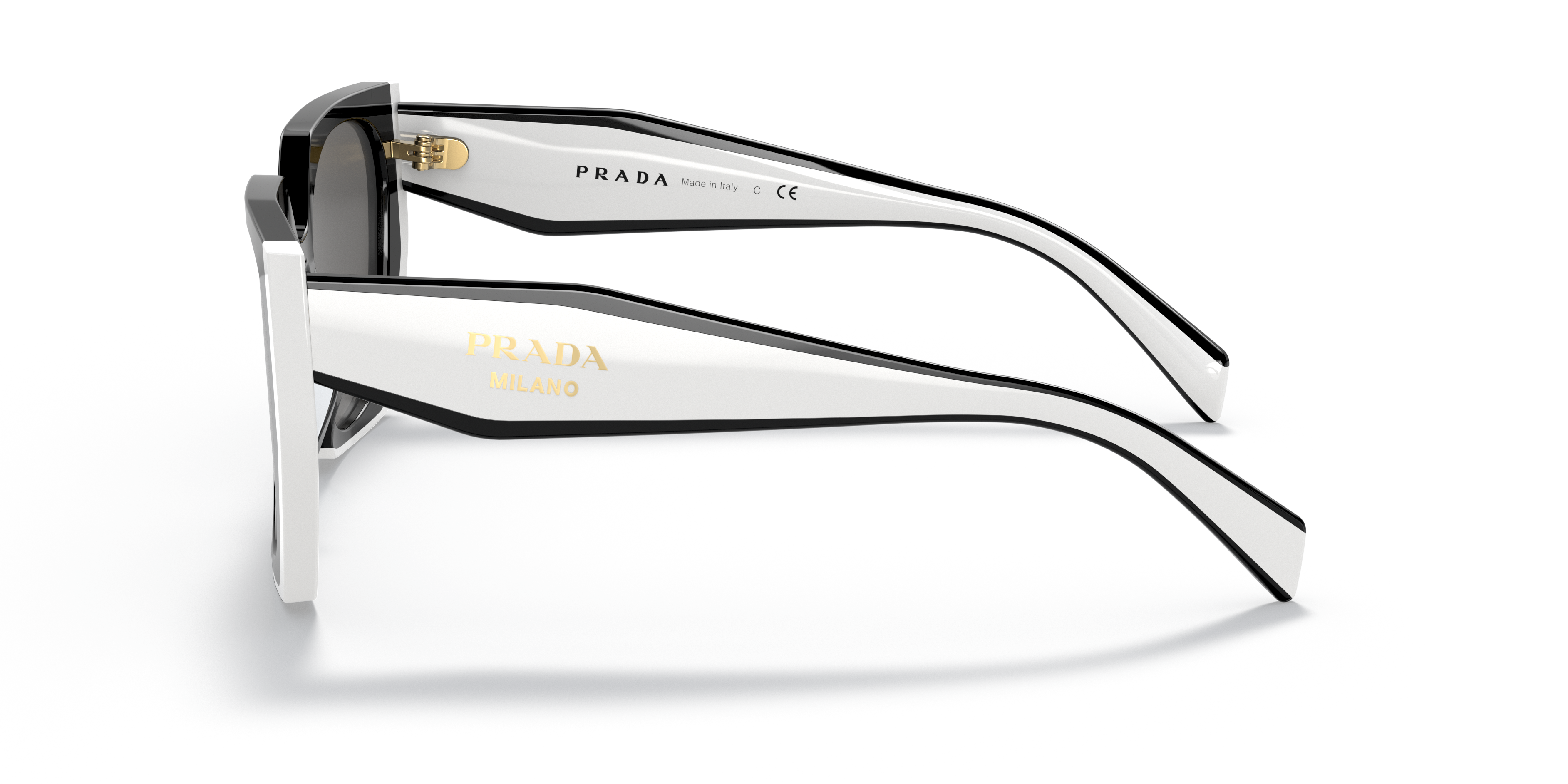 PRADA-15WS/S 09Q5S0 BLACK/TALC DARK GREY 54*19, Negro | Talco, hi-res image number 2