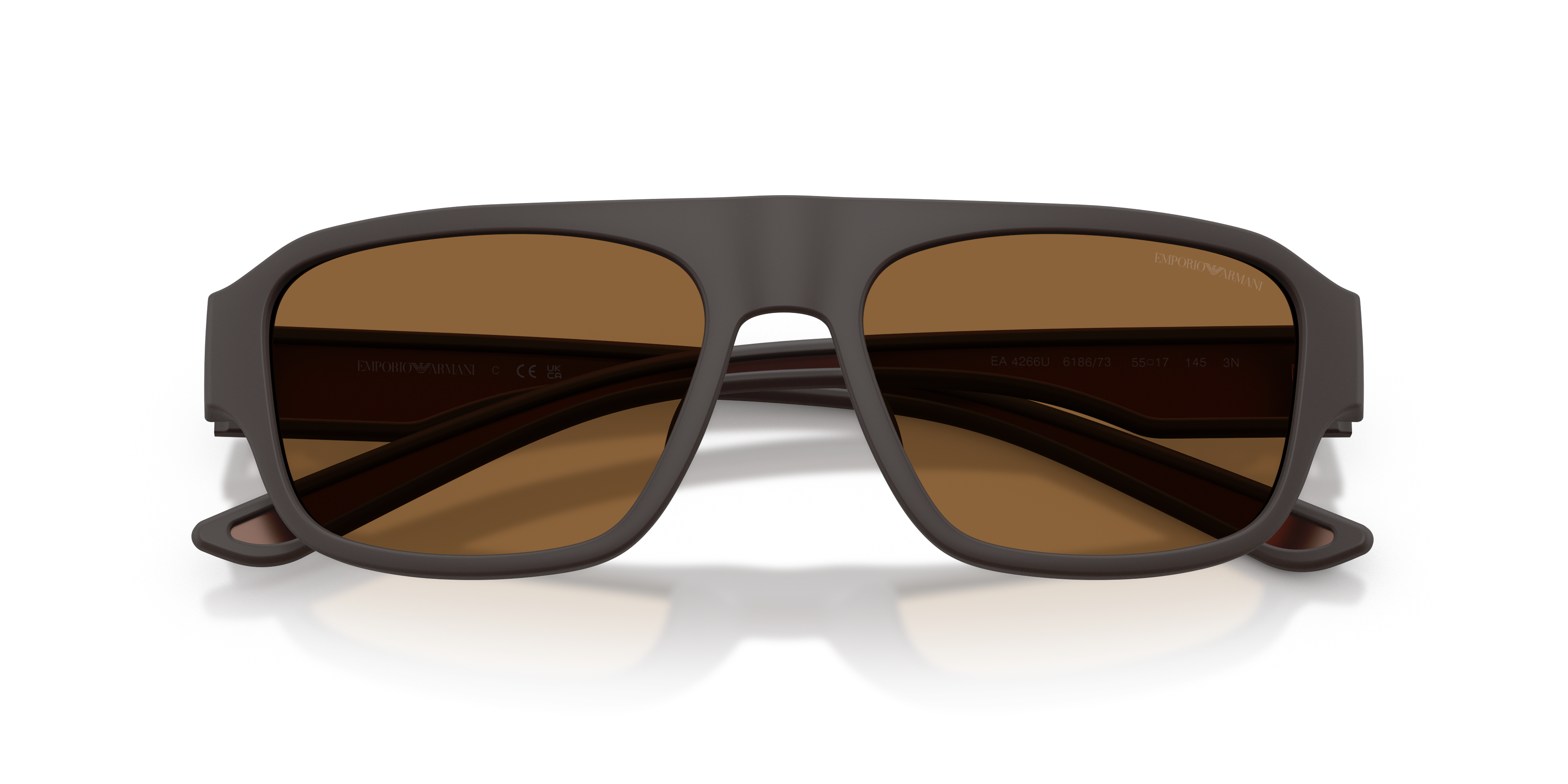 EMPORIO-4266U/S 618673 RUBBERIZED MATTE BROWN(BROWN 55*17, , hi-res image number 4