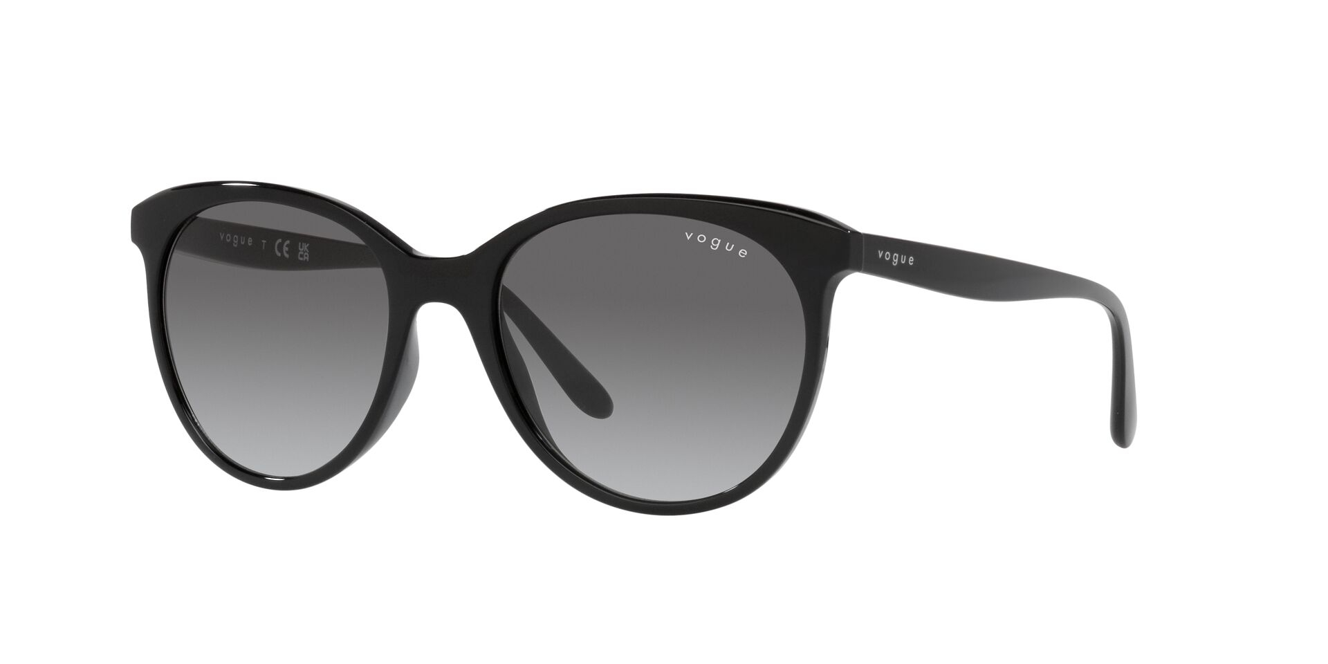 VOGUE-5453/S W44/11 BLACK(GRADIENT GREY 53*18, Negro, hi-res image number 0