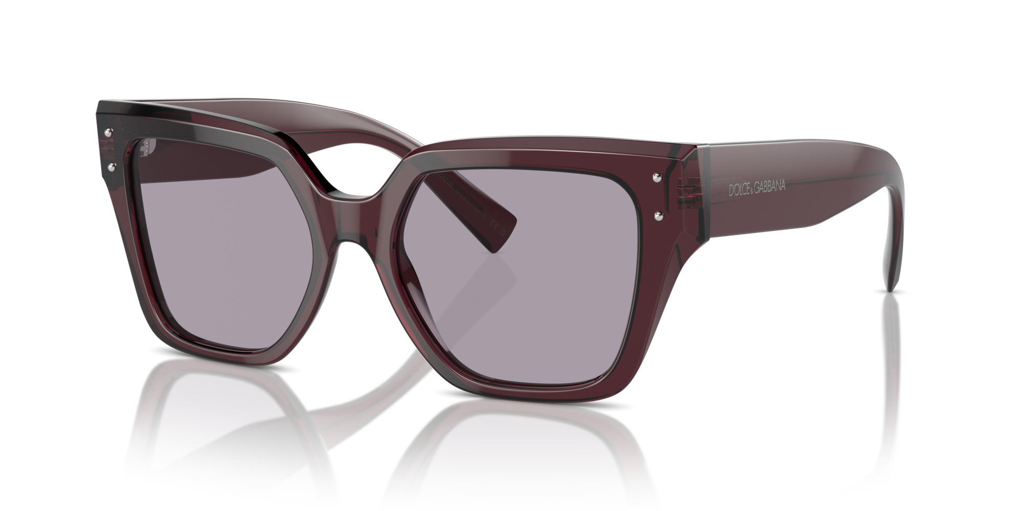 GABBANA-4471/S 3045AK TRANSPARENT VIOLET/LILLAC ISA BLACK SILVER MIRROR 52*18, Violeta transparente, hi-res image number 0