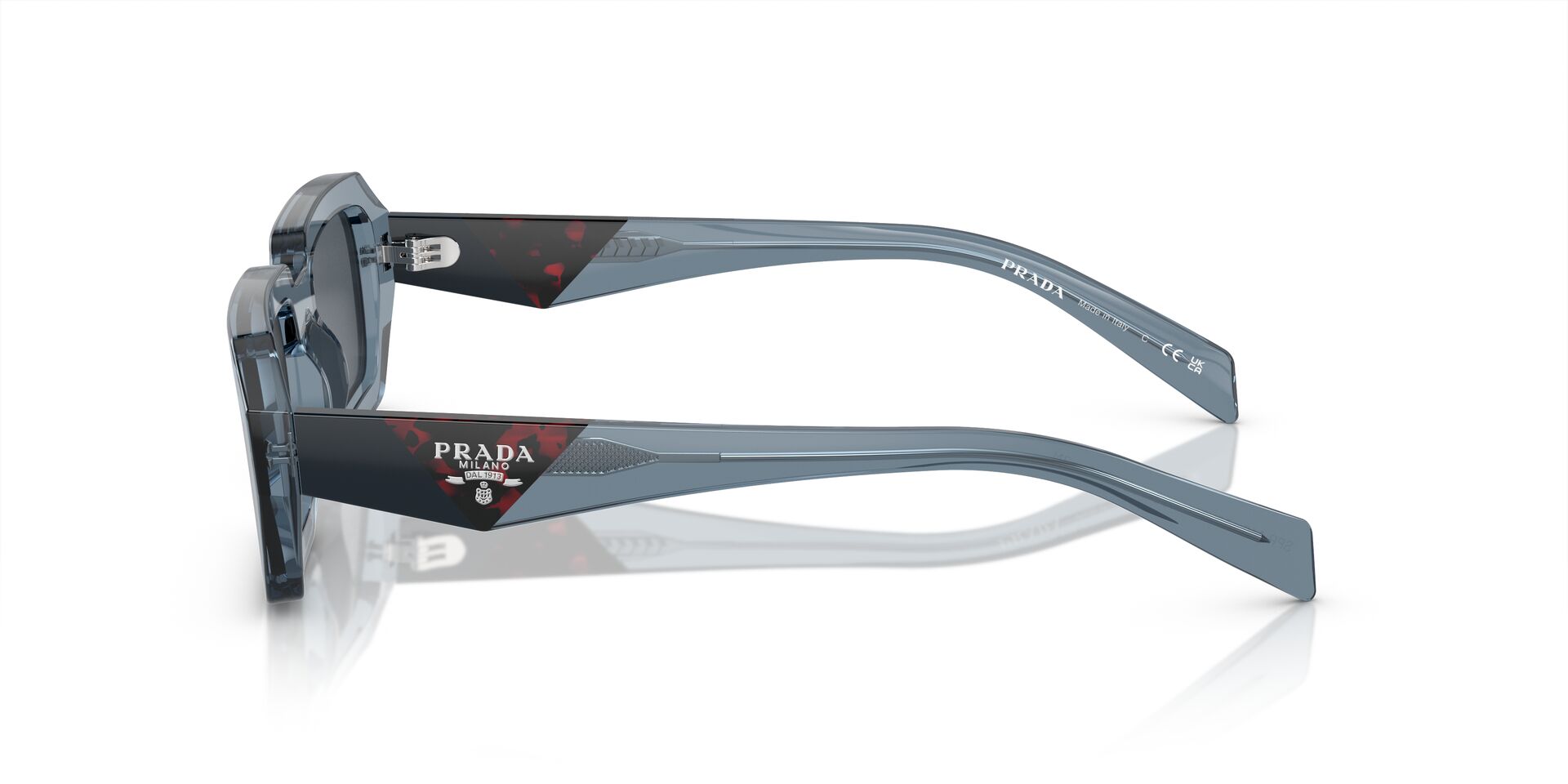 PRADA-A12S/S 19O70B TRANSPARENT BLUE(DARK GREY 52*21, Azul transparente, hi-res image number 2