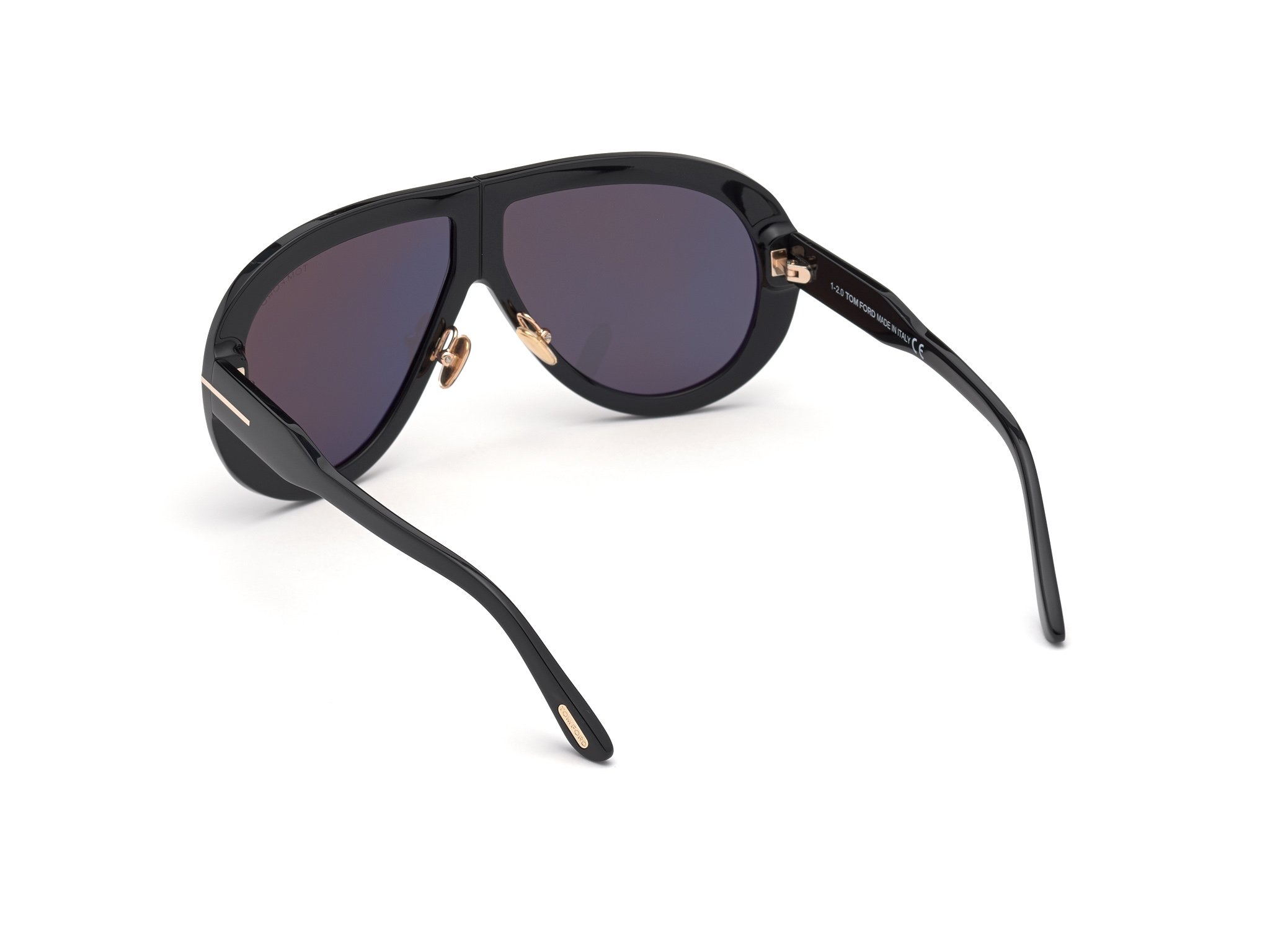 TOMFORD-0836/S 01A shiny black  (smoke 61*10, Negro, hi-res image number 1