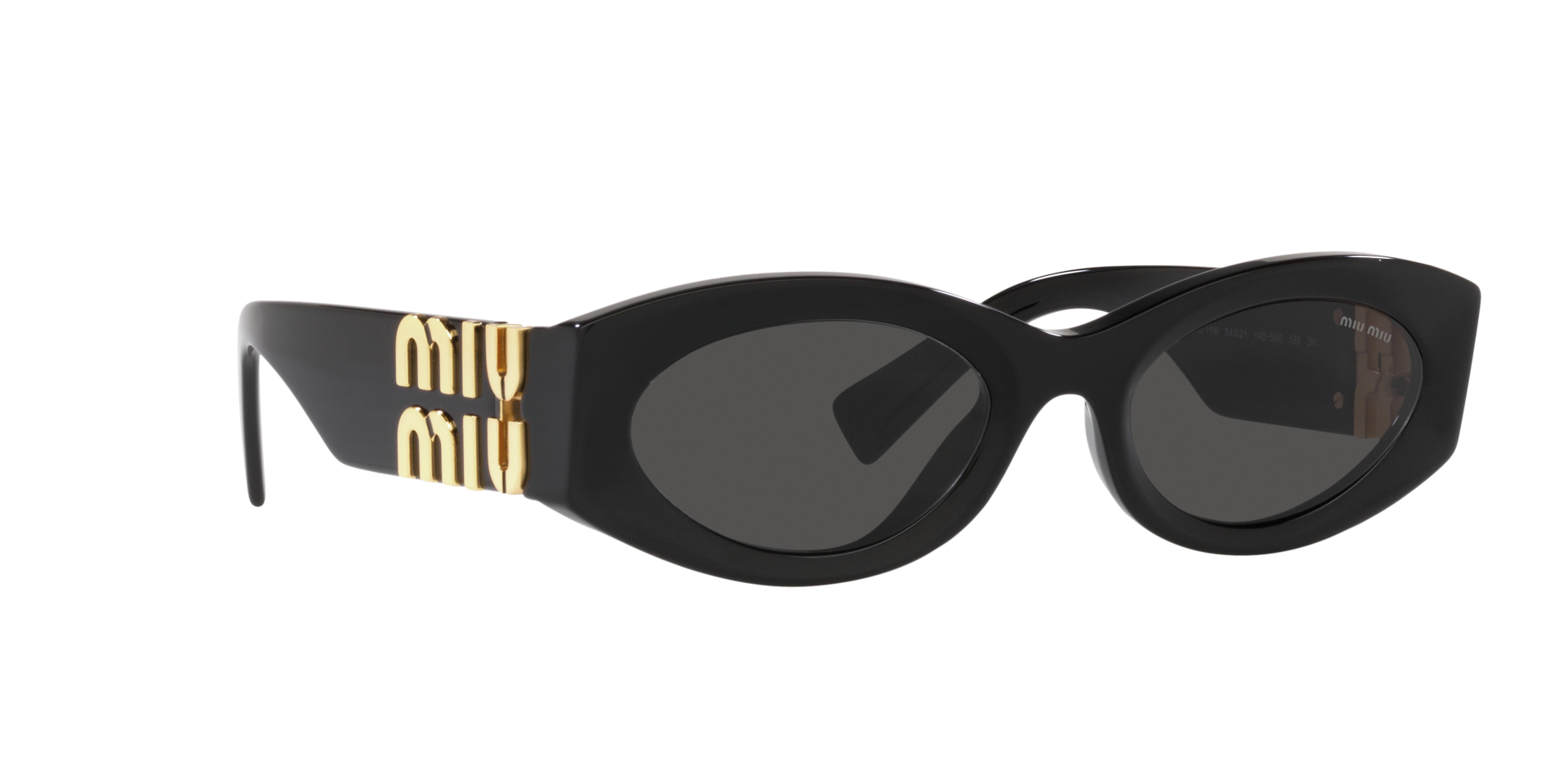 MIUMIU-11W/S 1AB5S0 NEGRA/NEGRA ORO 54*21, Negro, hi-res image number 10