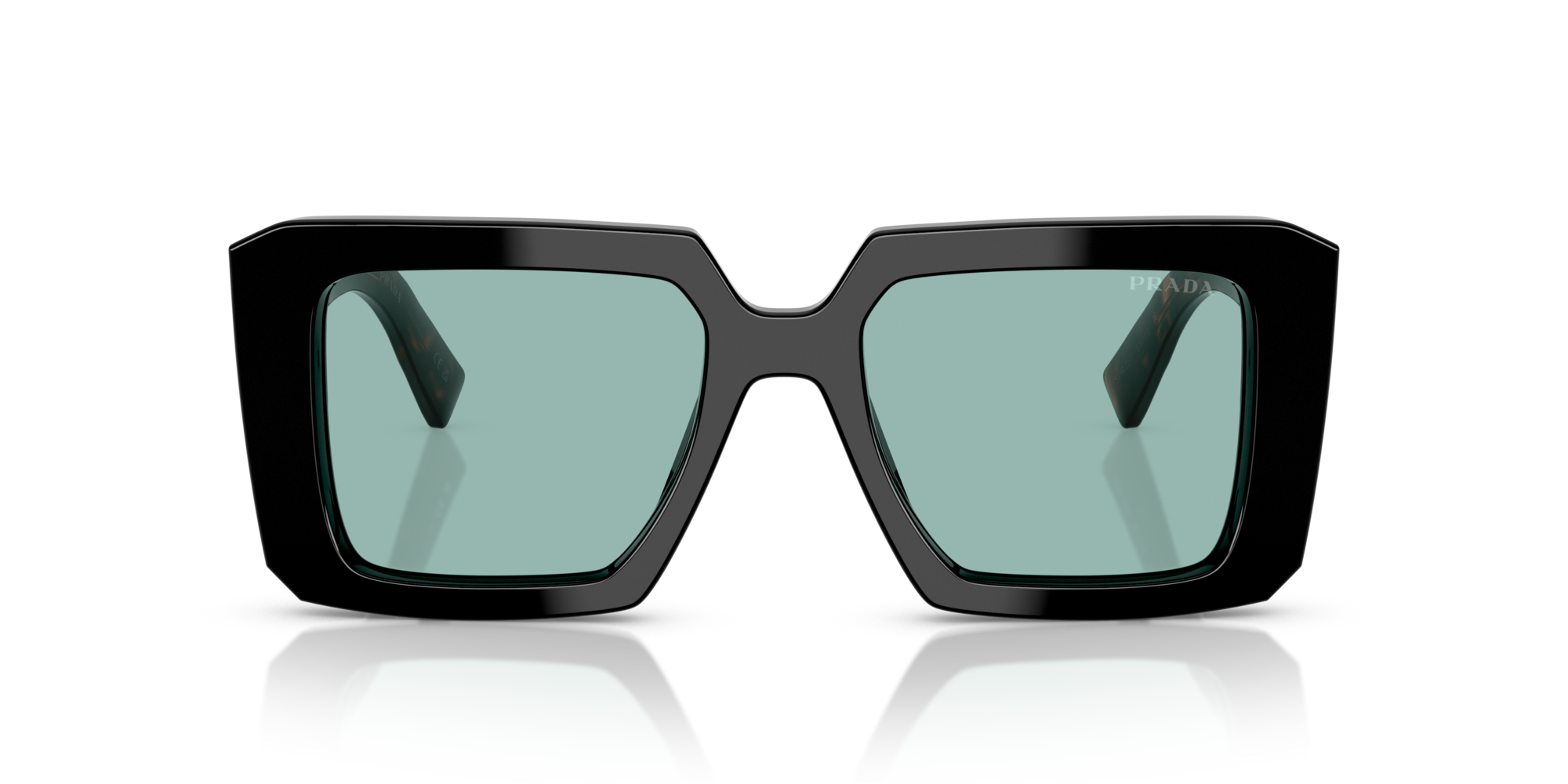 PRADA-23YS/S 26B-40K NEGRA/HABANA(VERDE) 51*19, Negro, hi-res image number 1