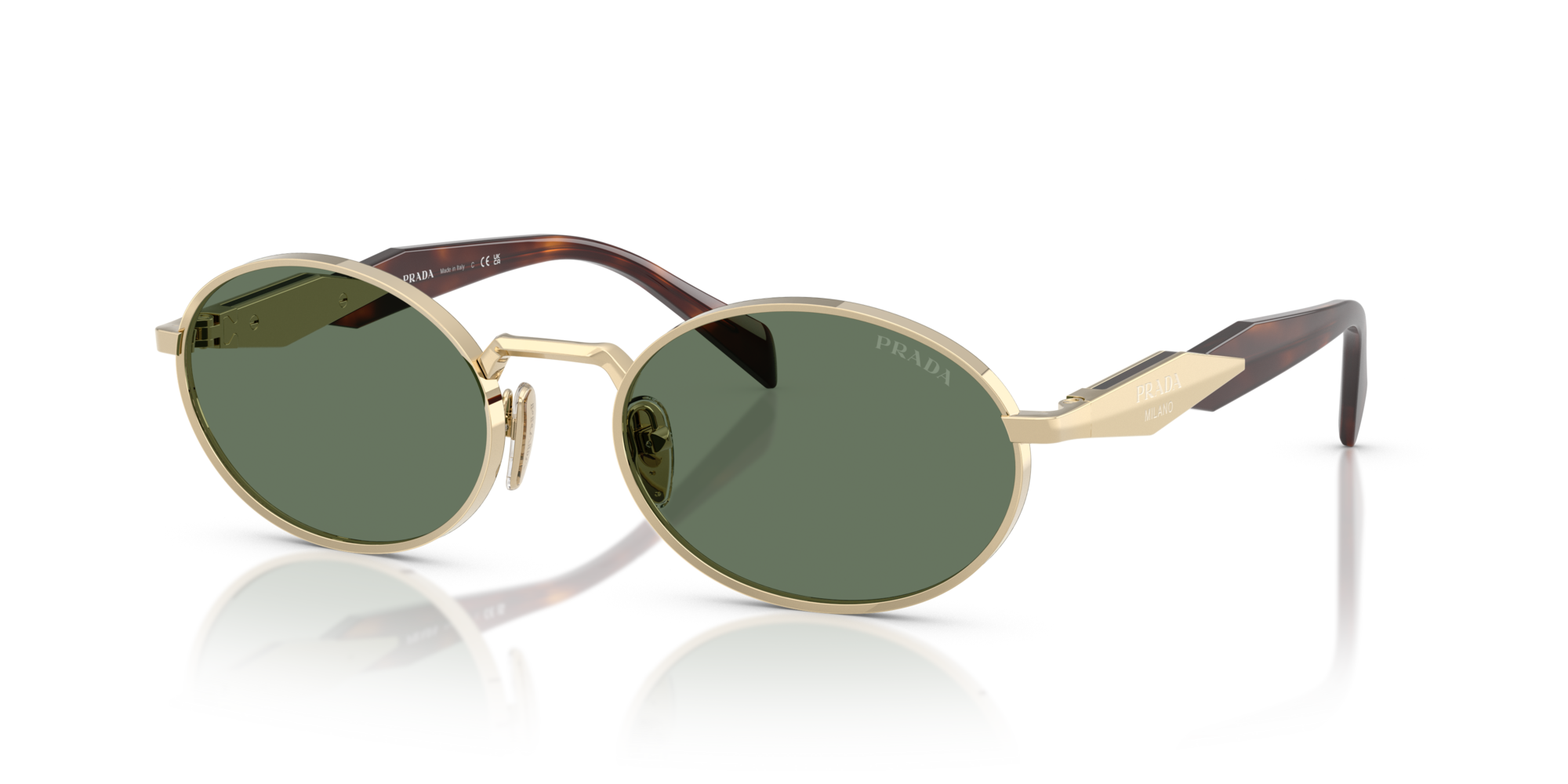 PRADA-65ZS/S ZVN70L GOLD (DARK GREEN) 55*20, , hi-res image number 0